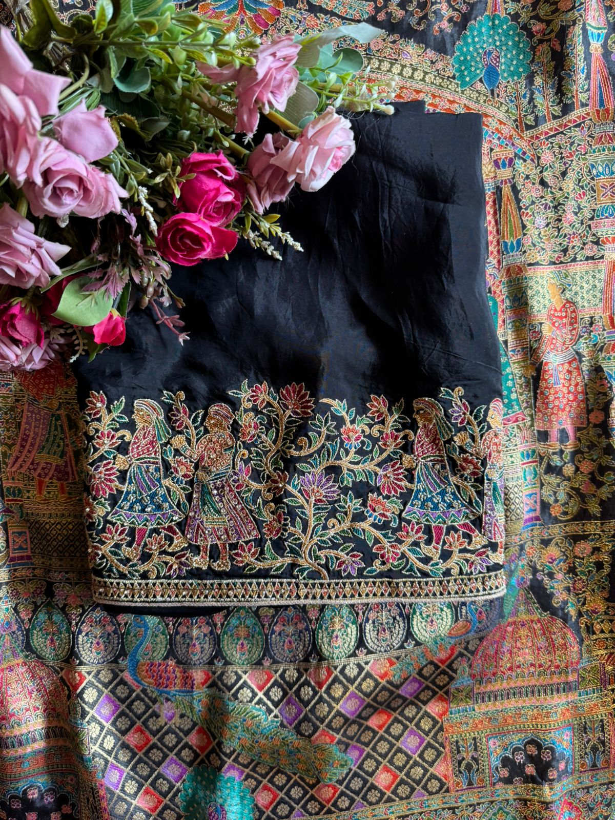 Soft silk Shirt Unstitched with No neckline