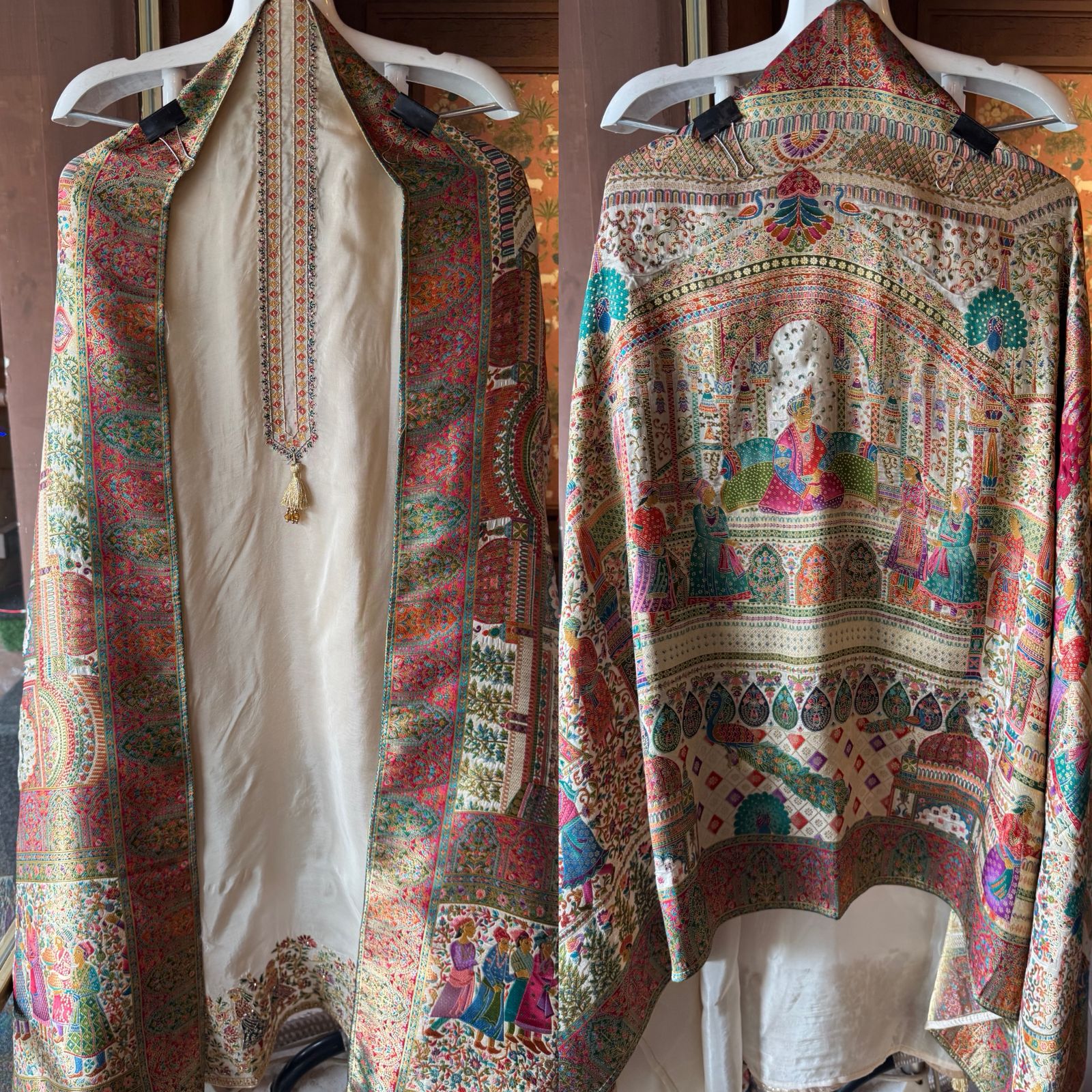 Soft silk Shirt Unstitched with No neckline