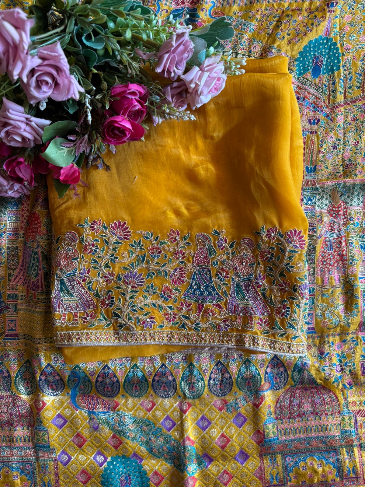 Soft silk Shirt Unstitched with No neckline