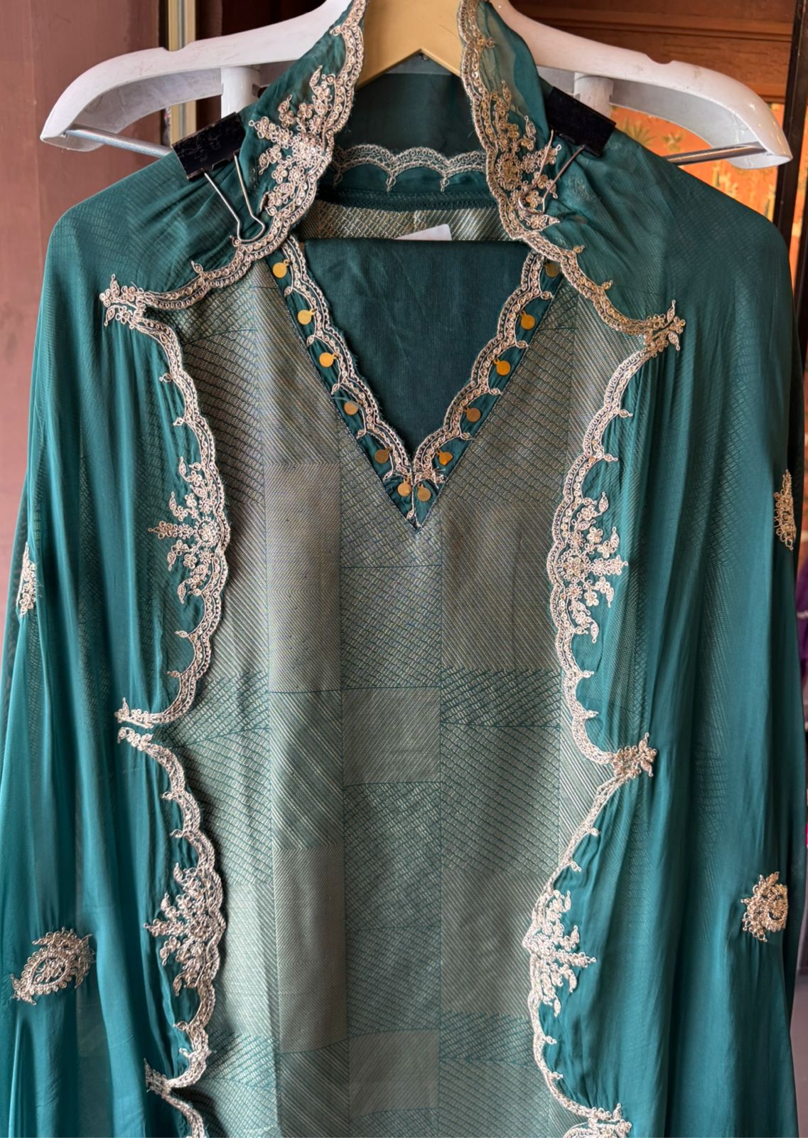 Tissue Broacade unstitched shirt