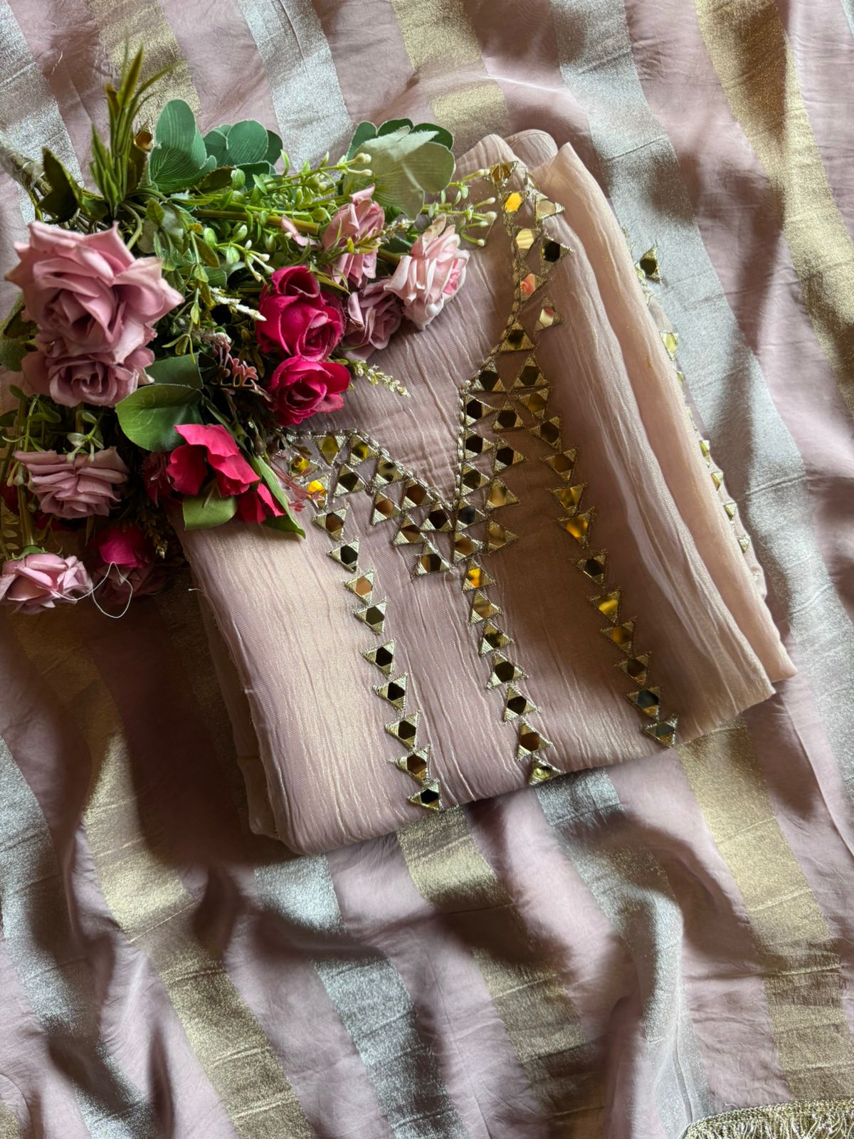 Crushed tissue unstitched Shirt