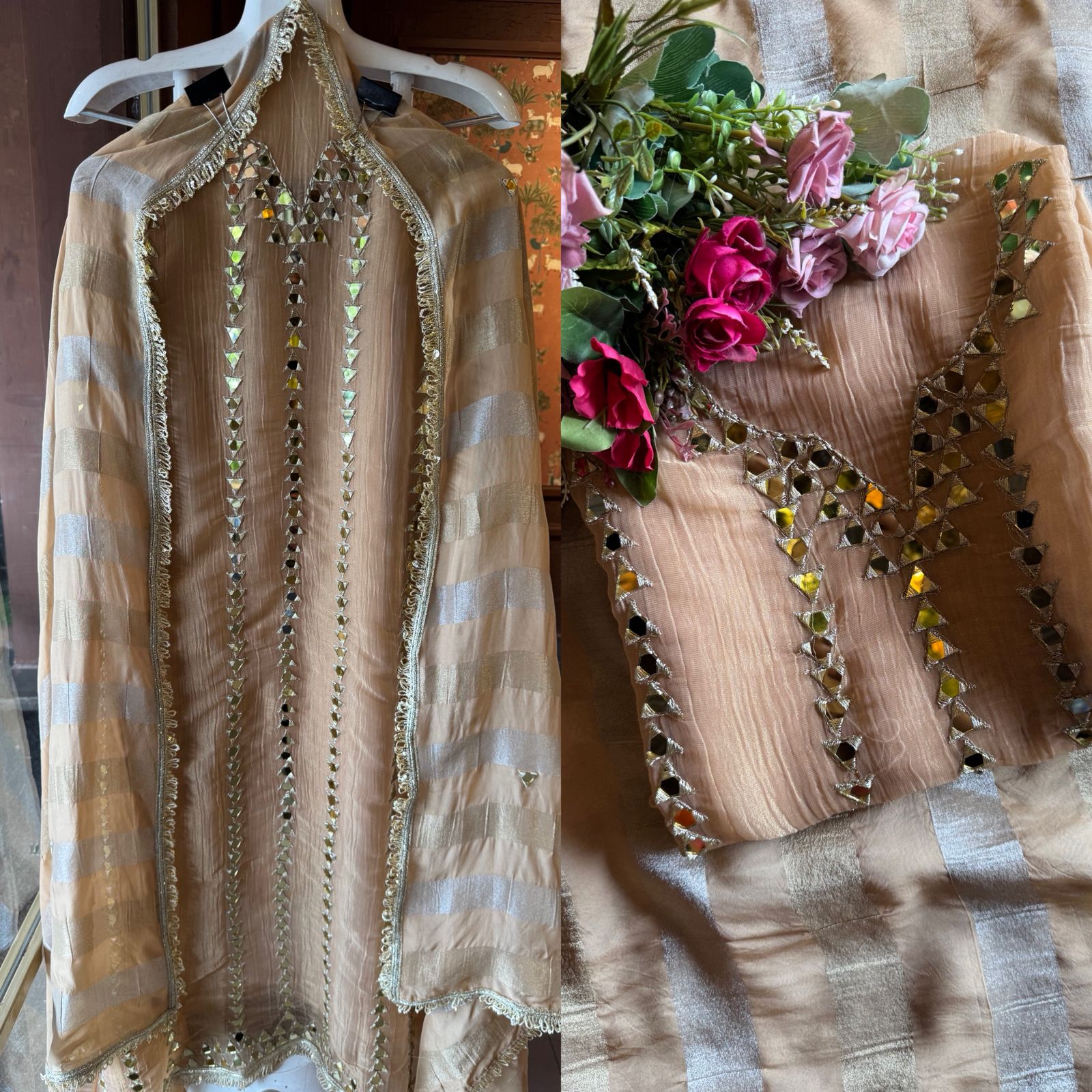 Crushed tissue unstitched Shirt