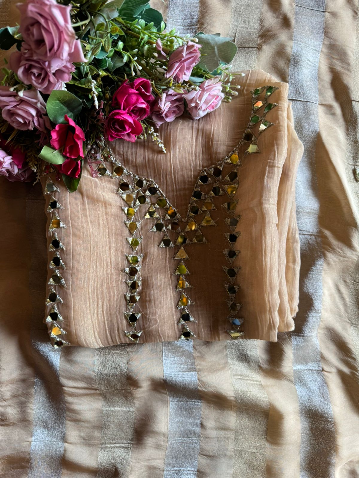 Crushed tissue unstitched Shirt