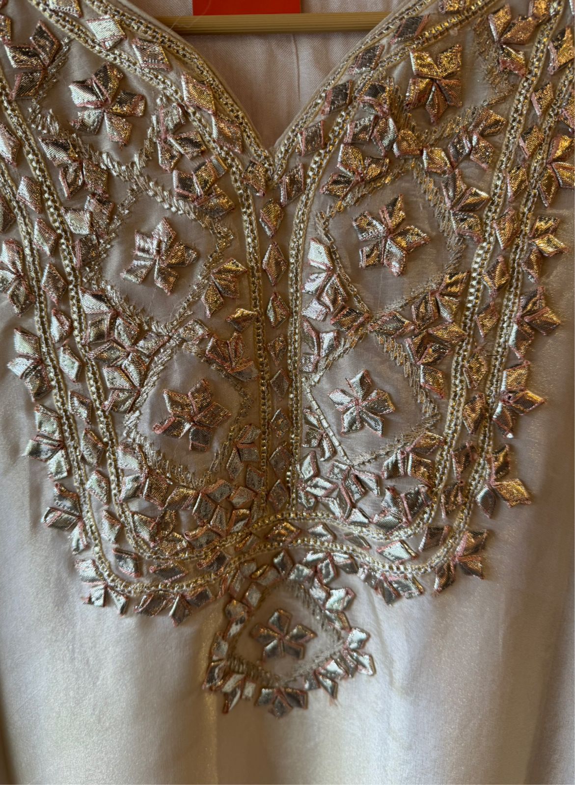 Crushed tissue Kaaftan set