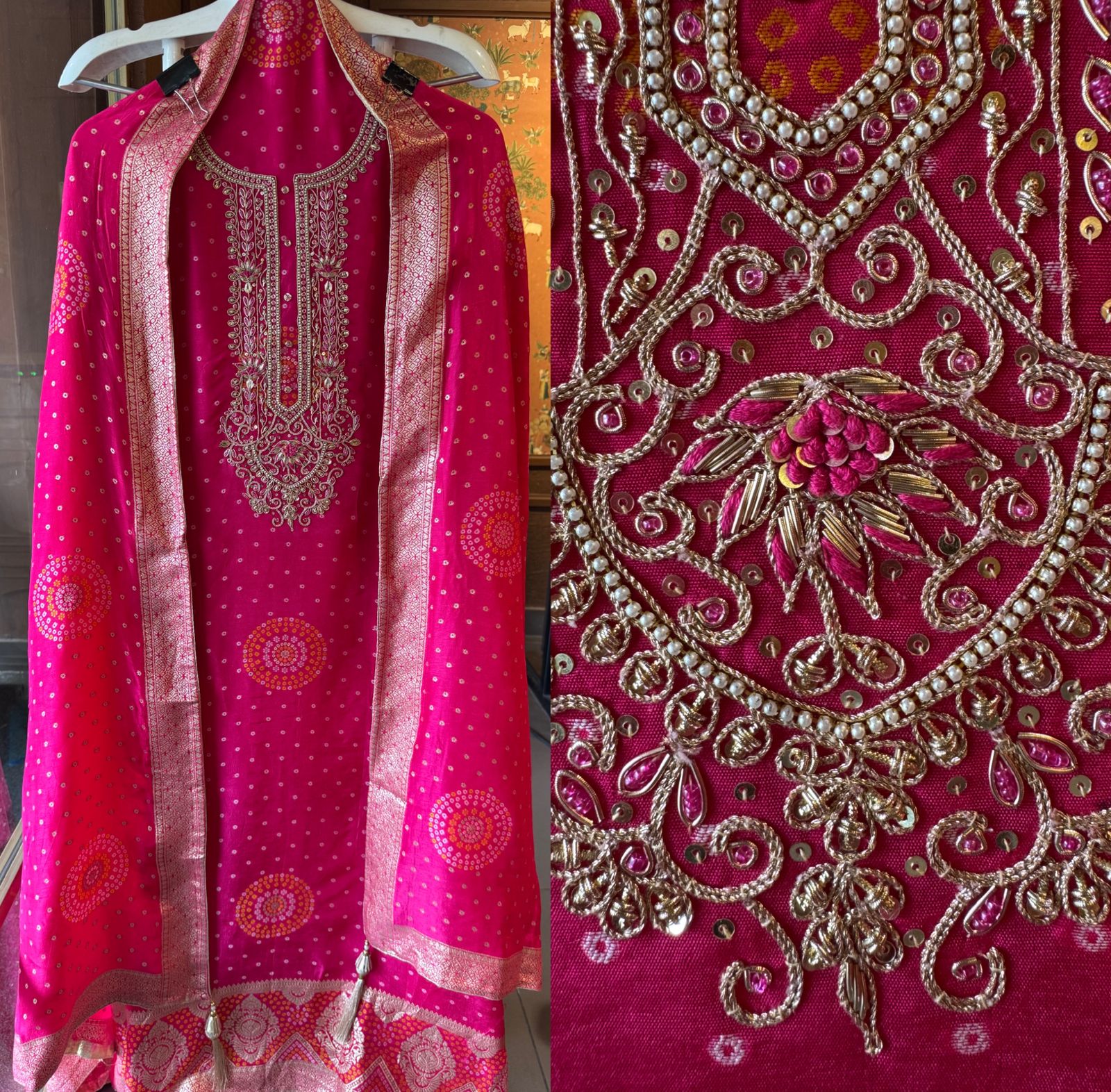 Rich embroidery and woven Outfit