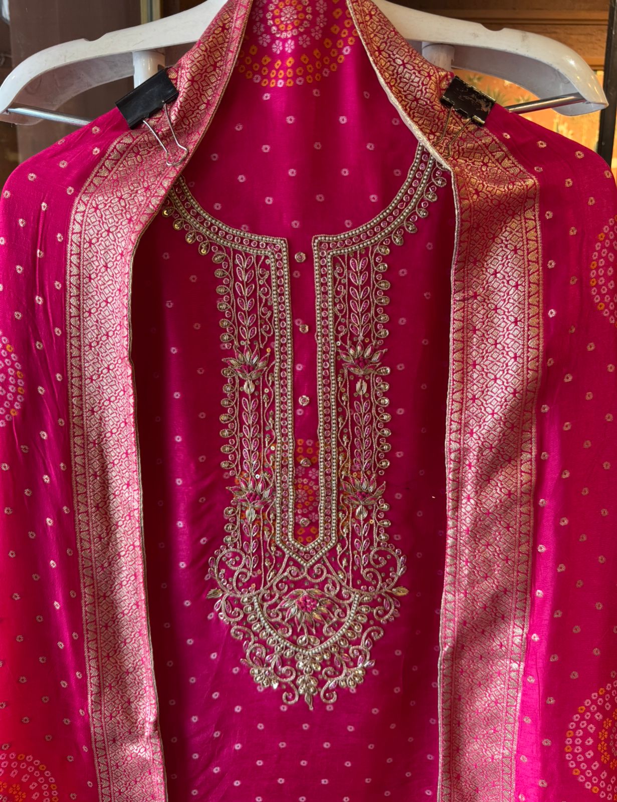 Rich embroidery and woven Outfit