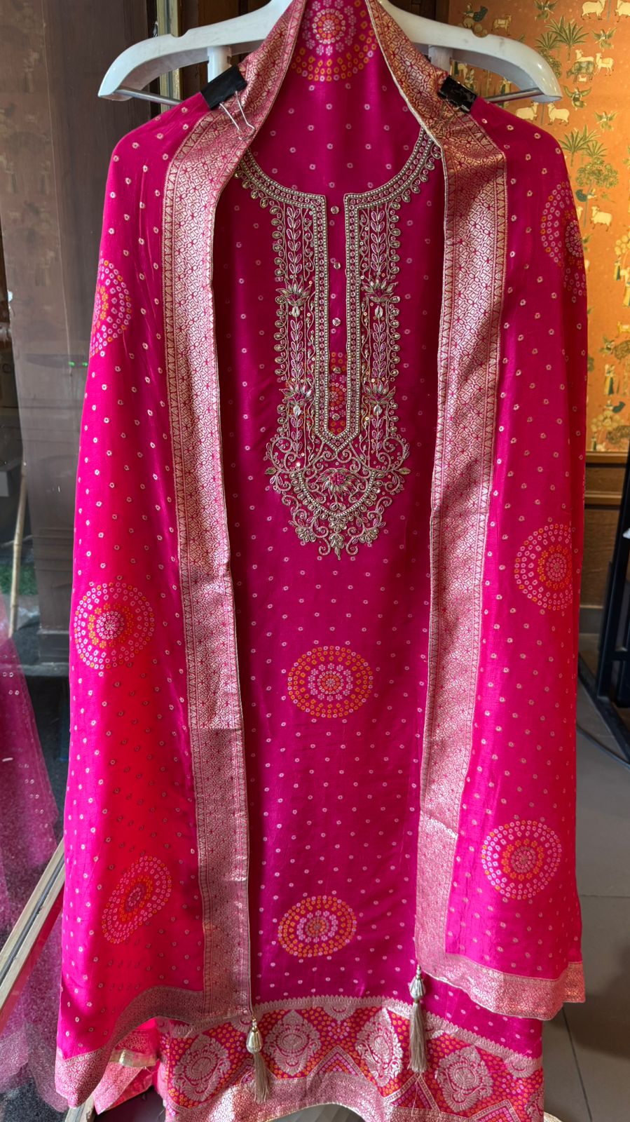 Rich embroidery and woven Outfit