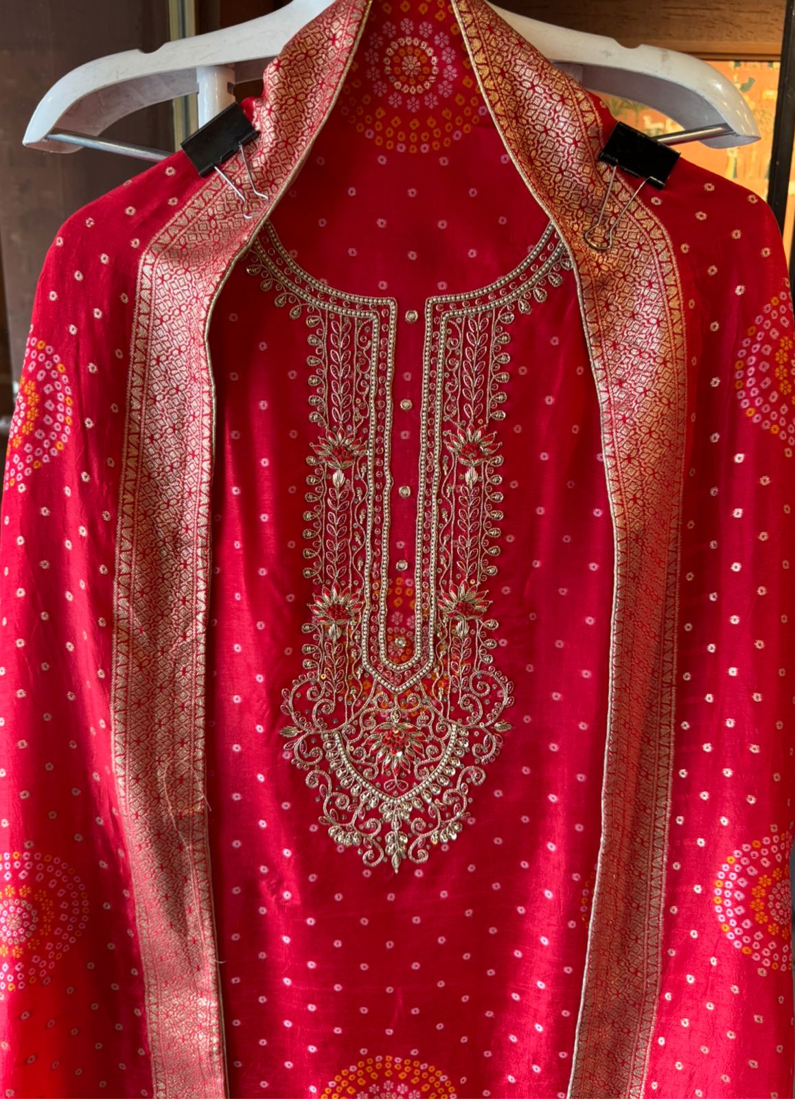 Rich embroidery and woven Outfit