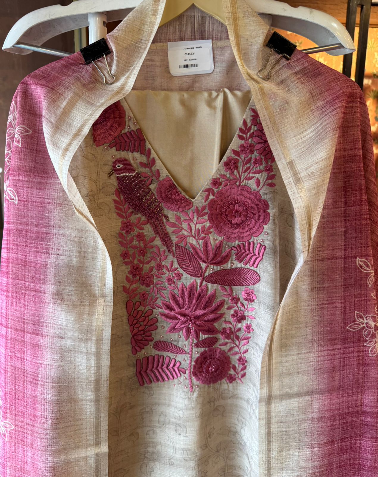 Premium quality KHAADI chanderi Unstitched Suits