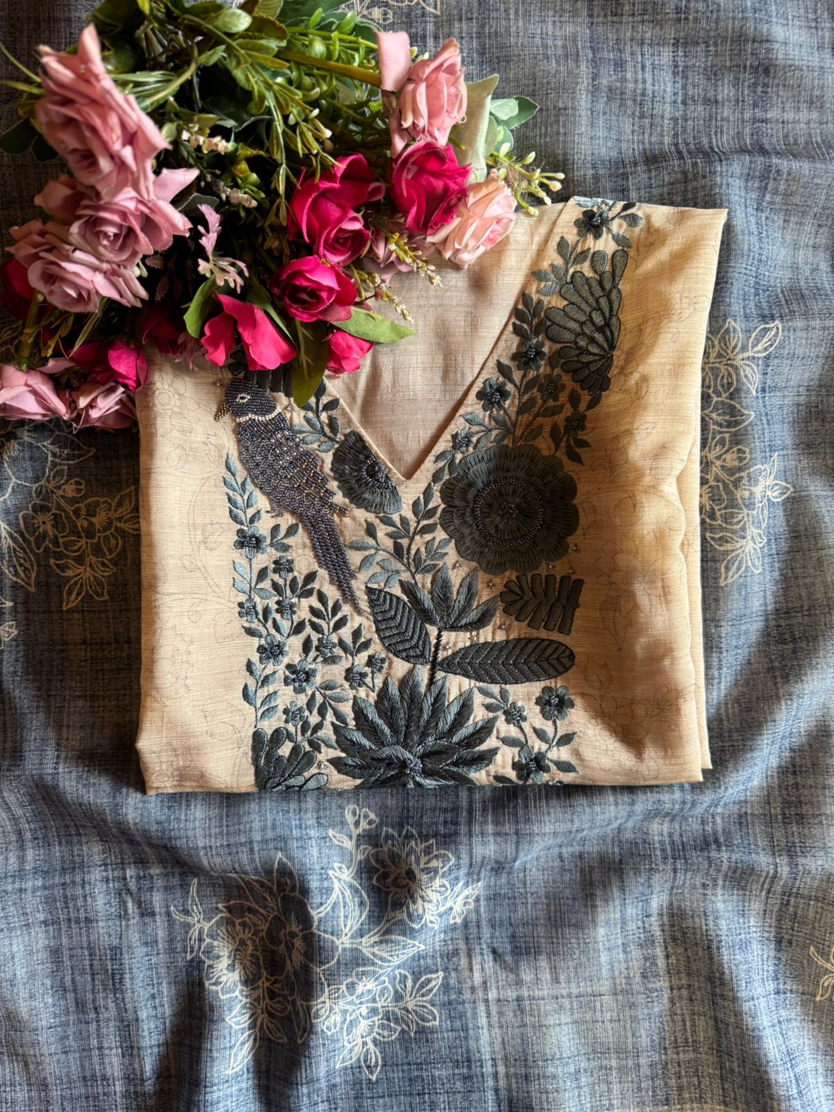 Premium quality KHAADI chanderi Unstitched Suits