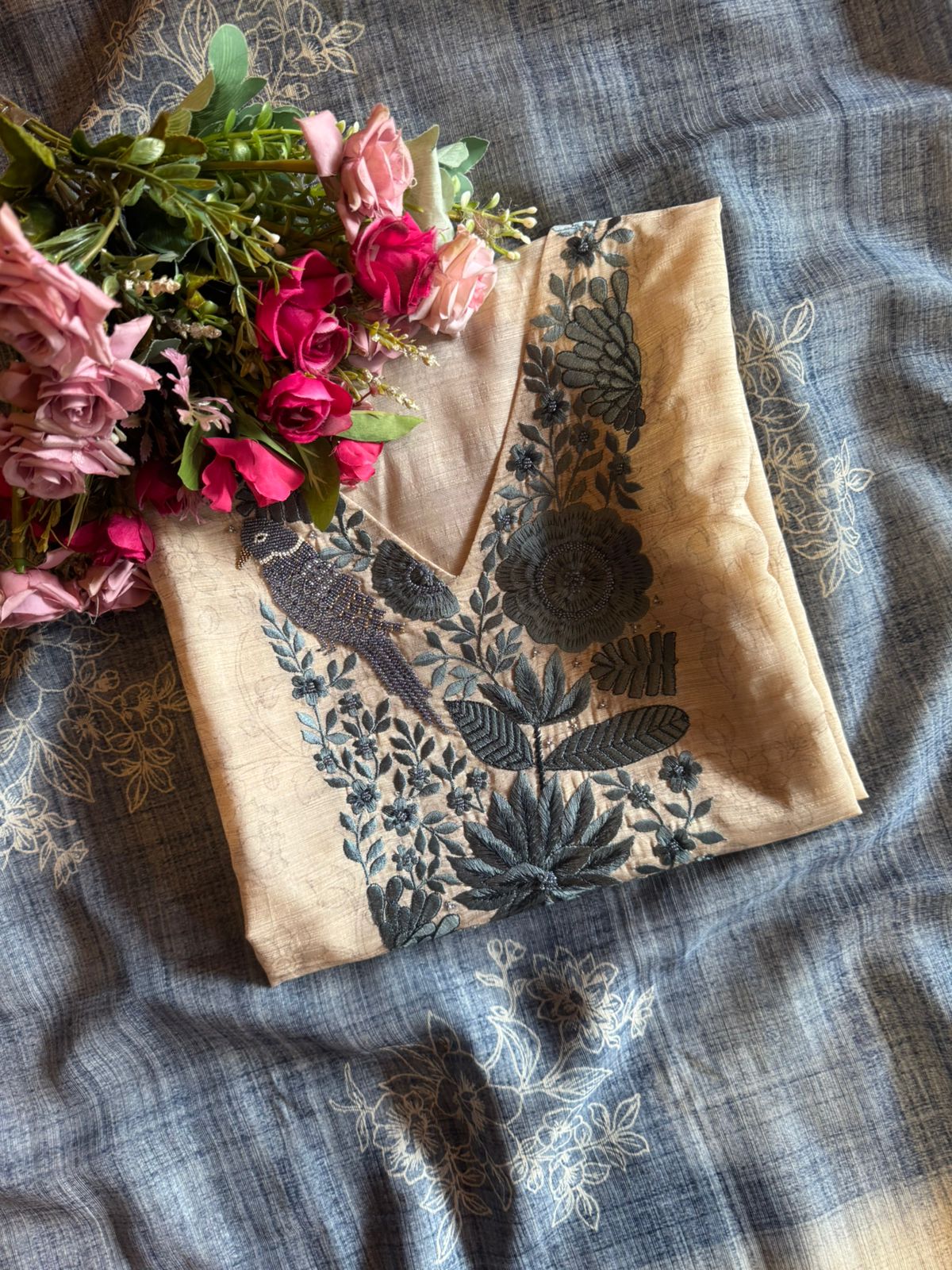 Premium quality KHAADI chanderi Unstitched Suits