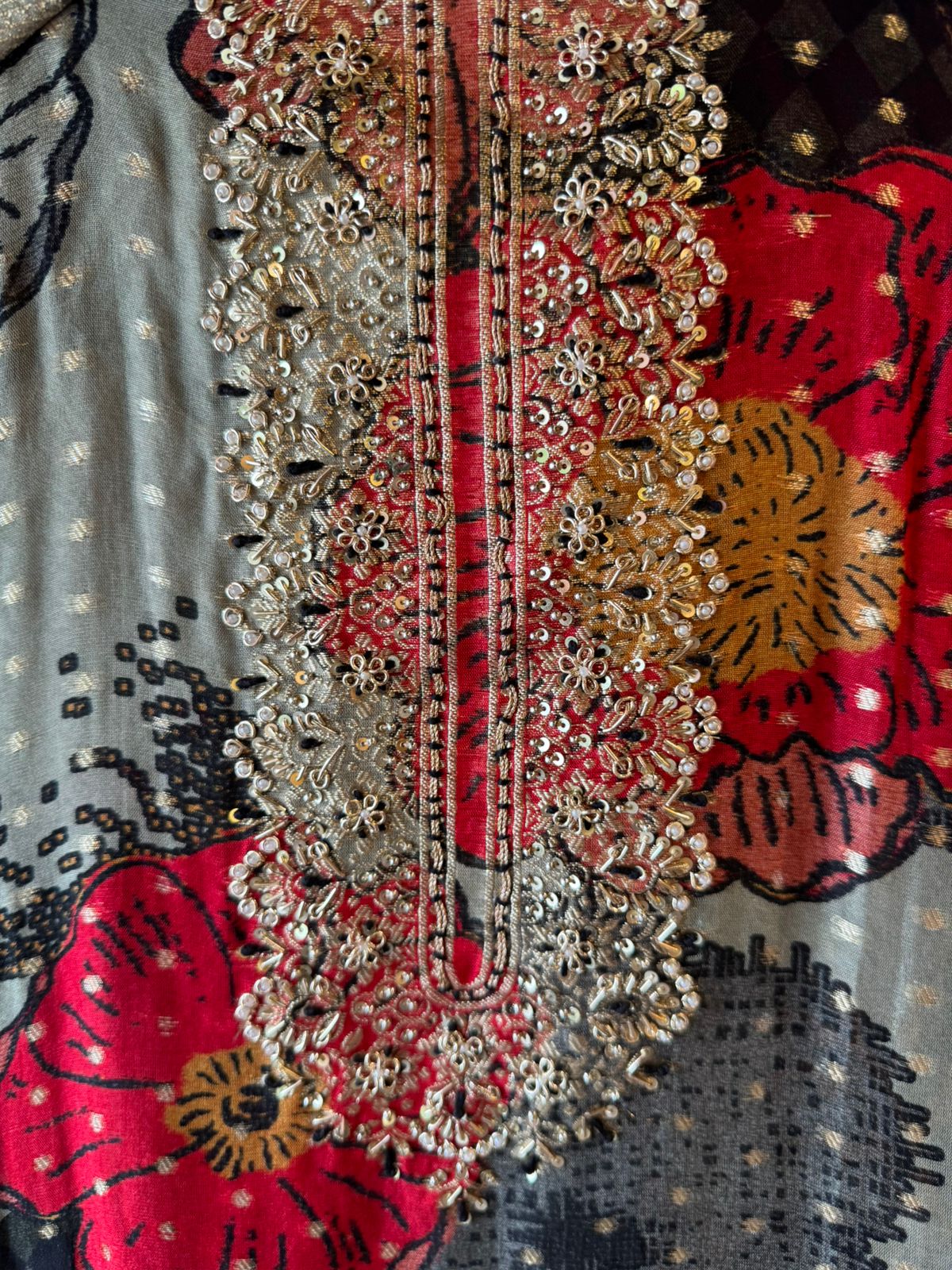 Organza Unstitched Suit