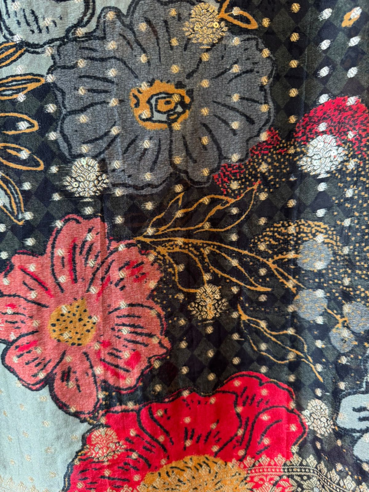 Organza Unstitched Suit