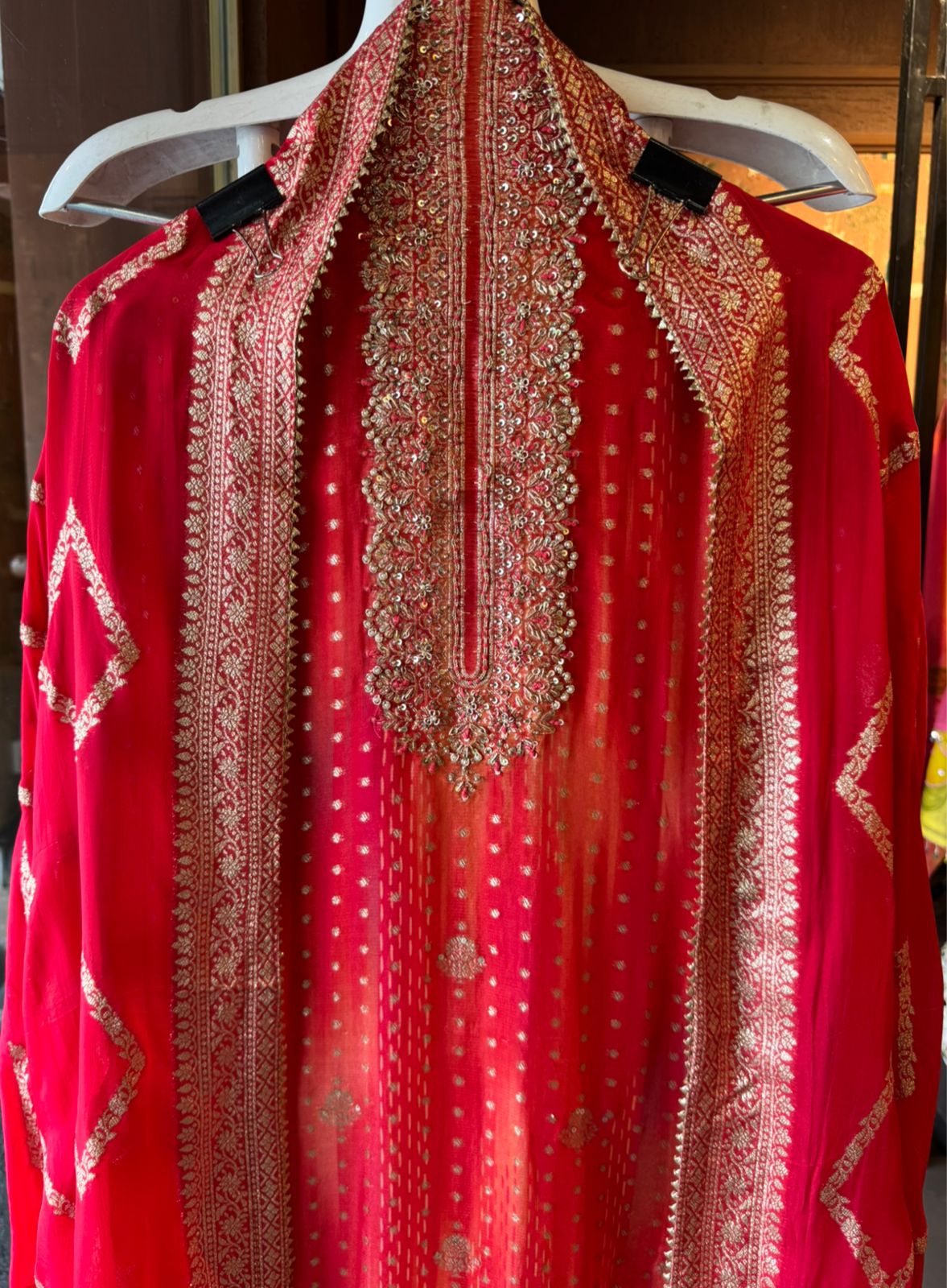 Organza Unstitched Suit