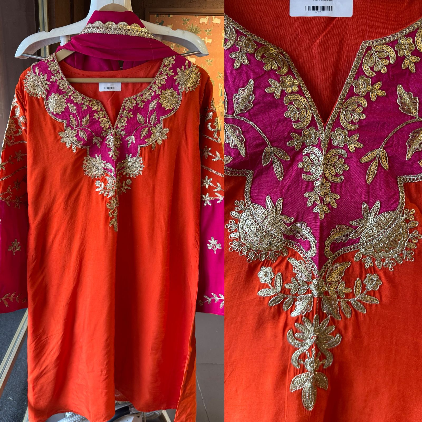 Pure 100% silk Kurta