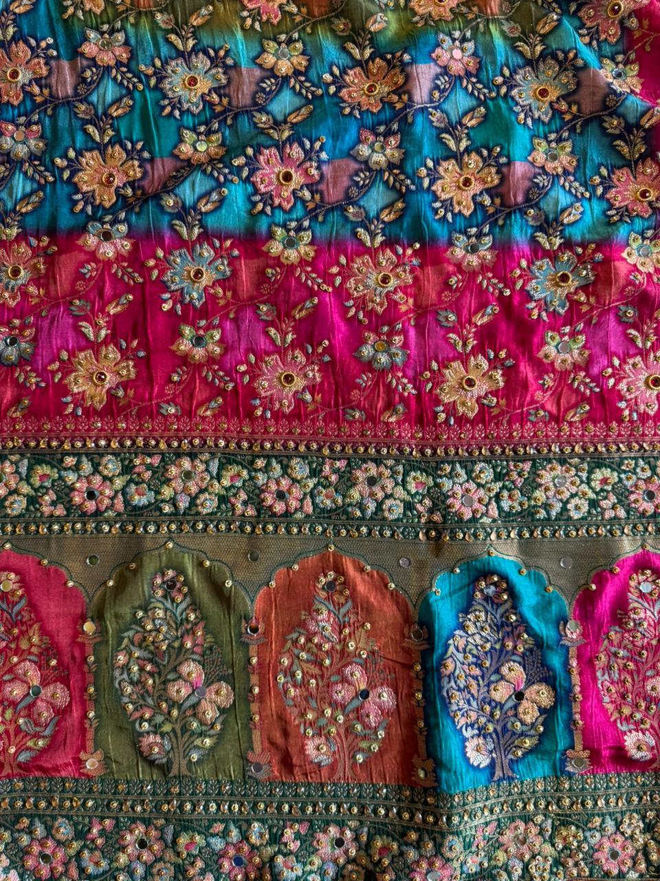 Shimmer tissue Unstitched Shirt