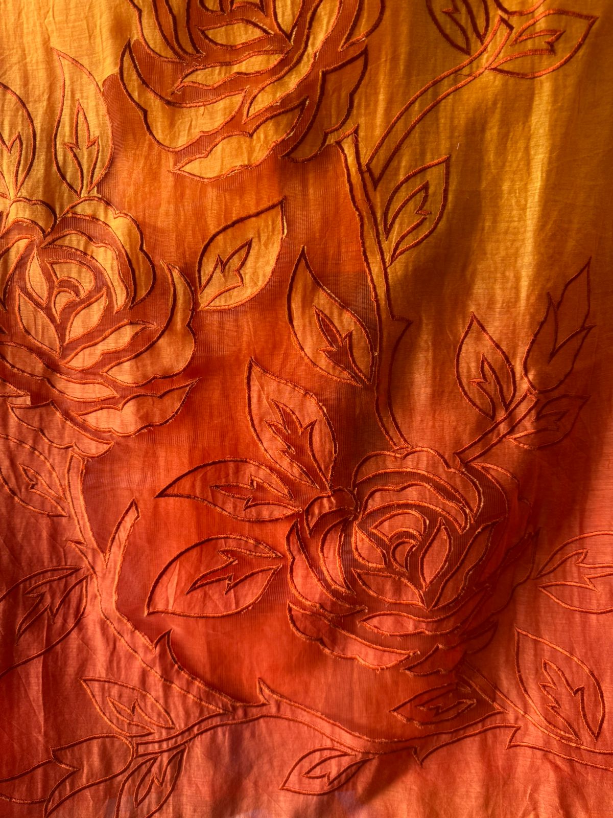 Pure Mul Chanderi ombré shades unstitched Kurta