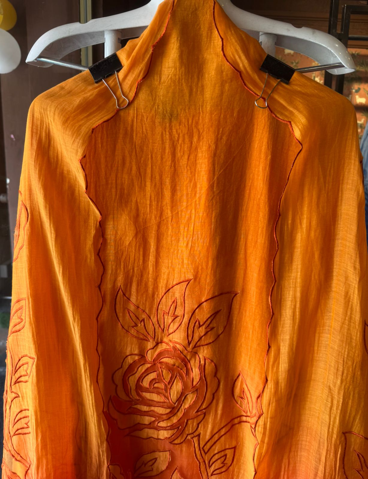 Pure Mul Chanderi ombré shades unstitched Kurta