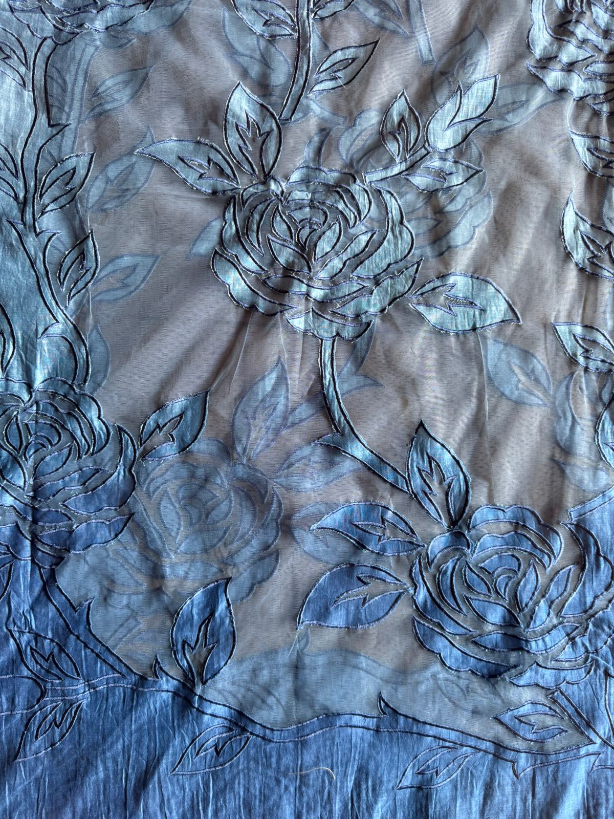 Pure Mul Chanderi ombré shades unstitched Kurta