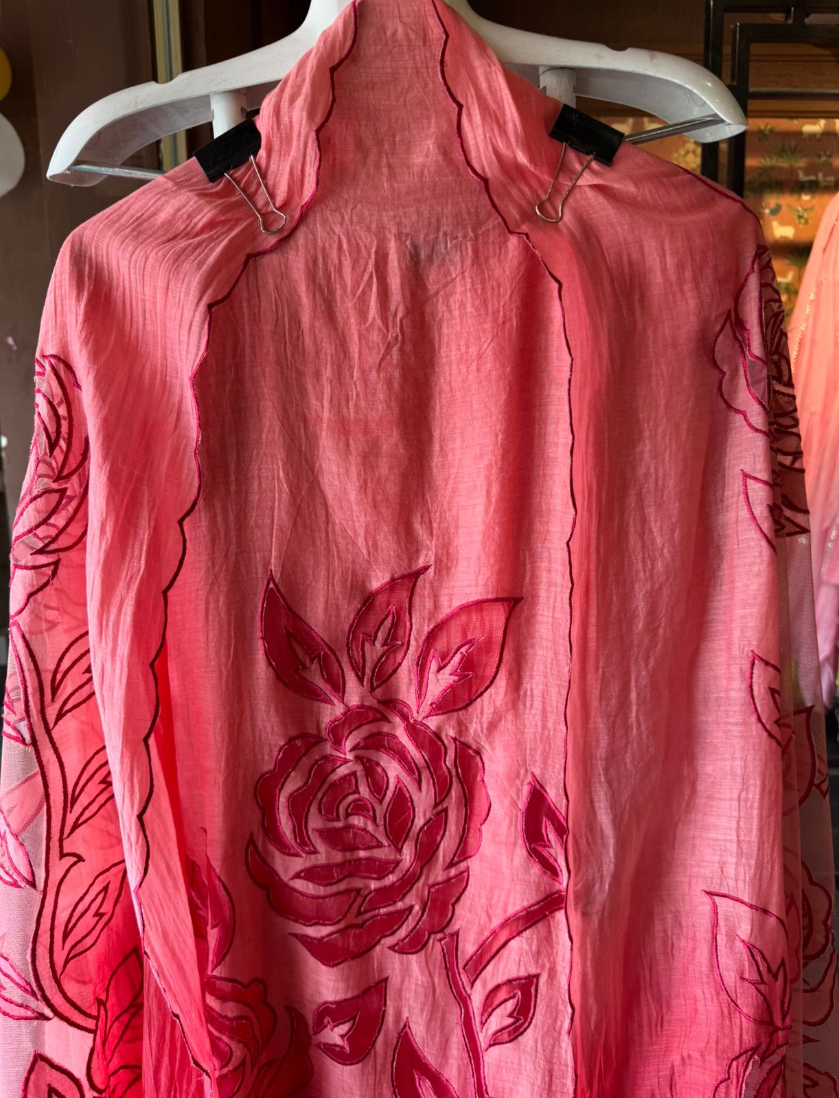 Pure Mul Chanderi ombré shades unstitched Kurta