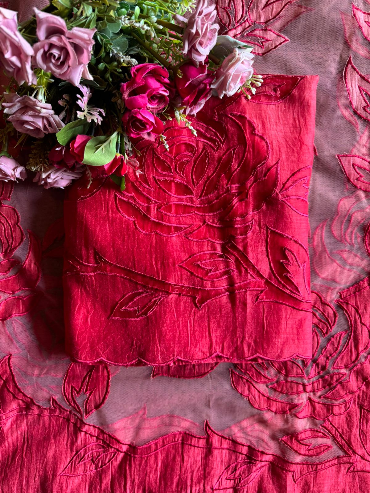 Pure Mul Chanderi ombré shades unstitched Kurta