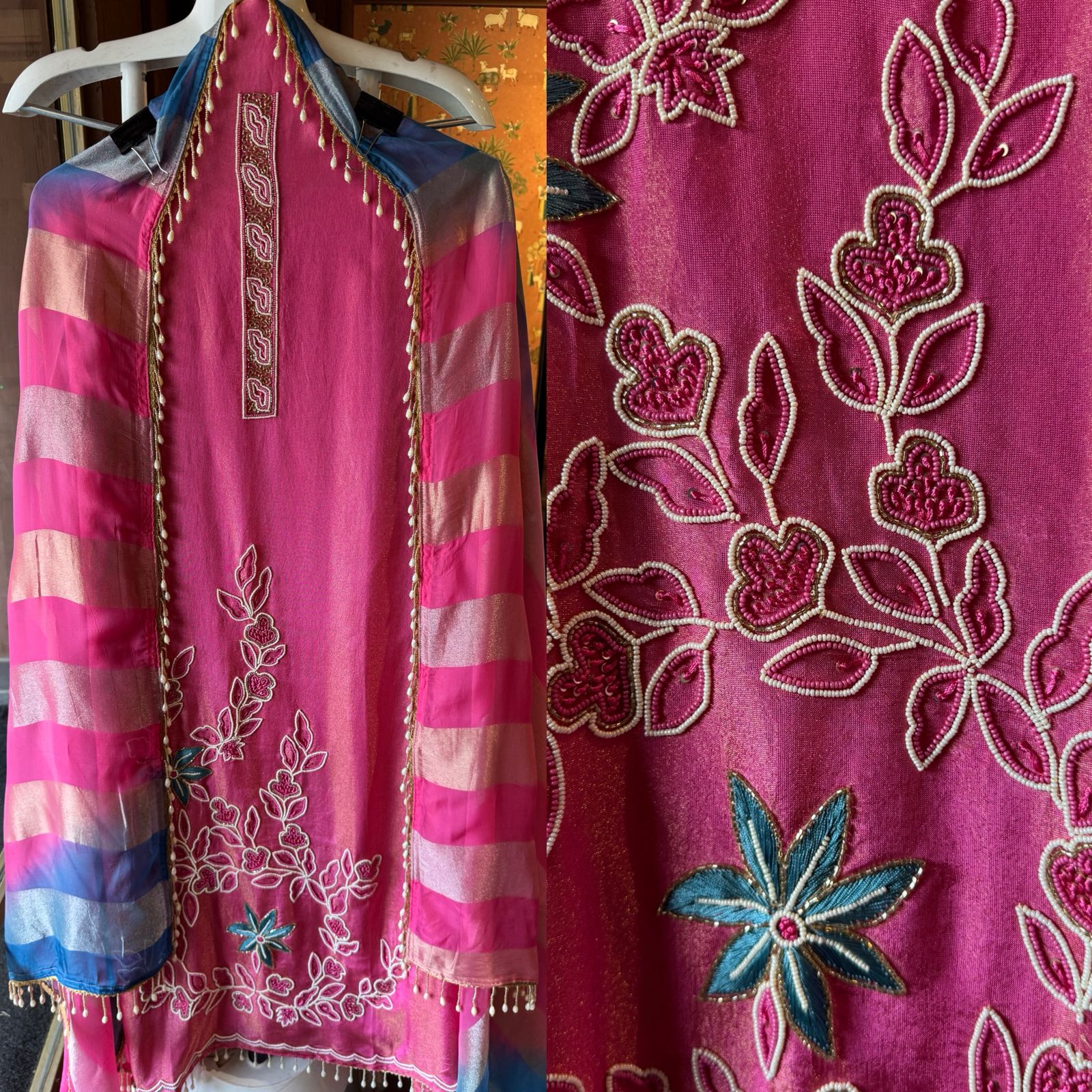 Tissue fabric Unstitched shirt