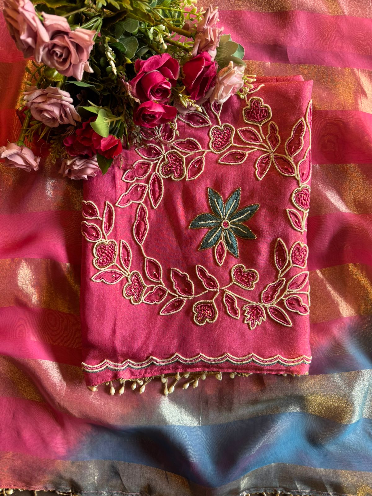 Tissue fabric Unstitched shirt