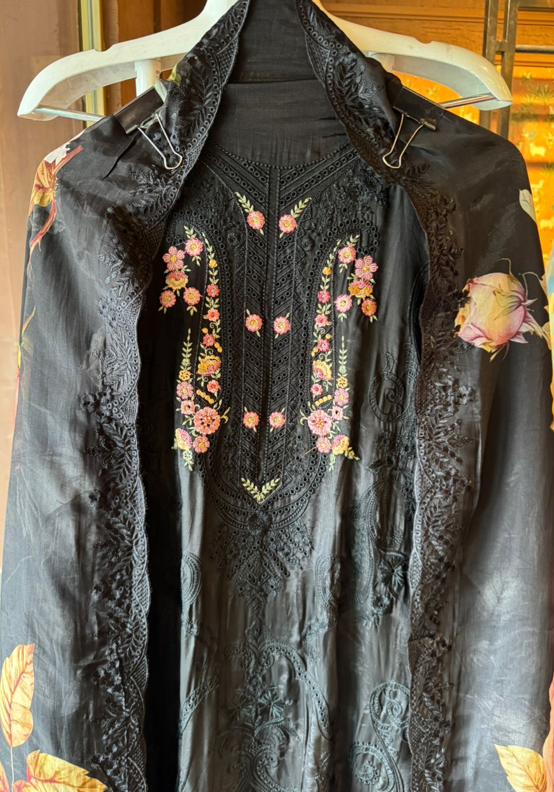 Soft organza Unstitched Shirt