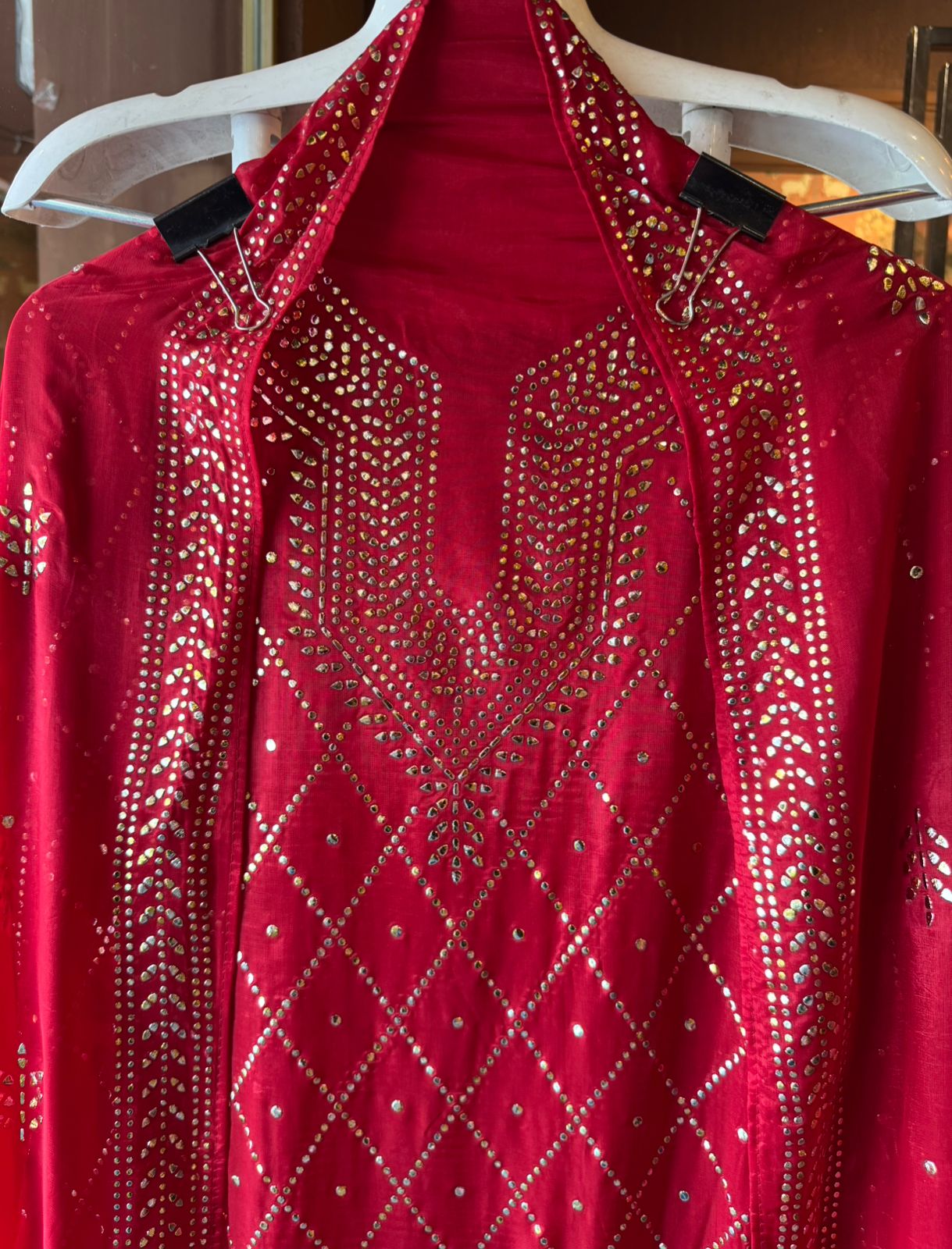 Glass tissue Unstitched Kurta