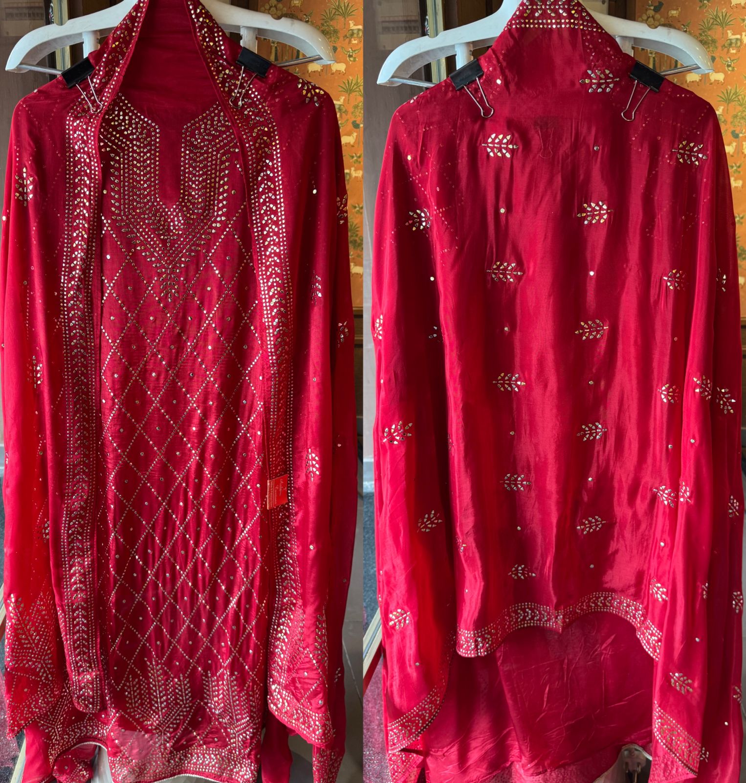Glass tissue Unstitched Kurta