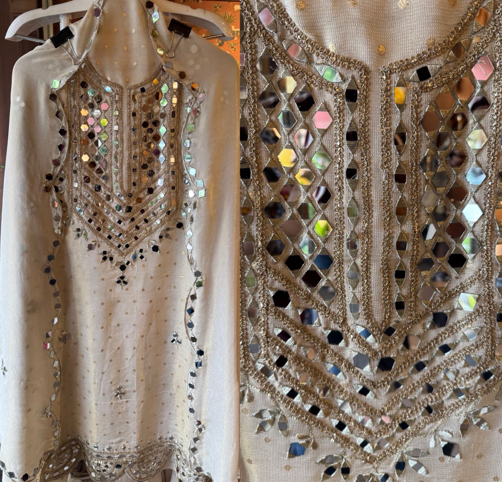 Tissue Off-white/ivory with a subtle sheen