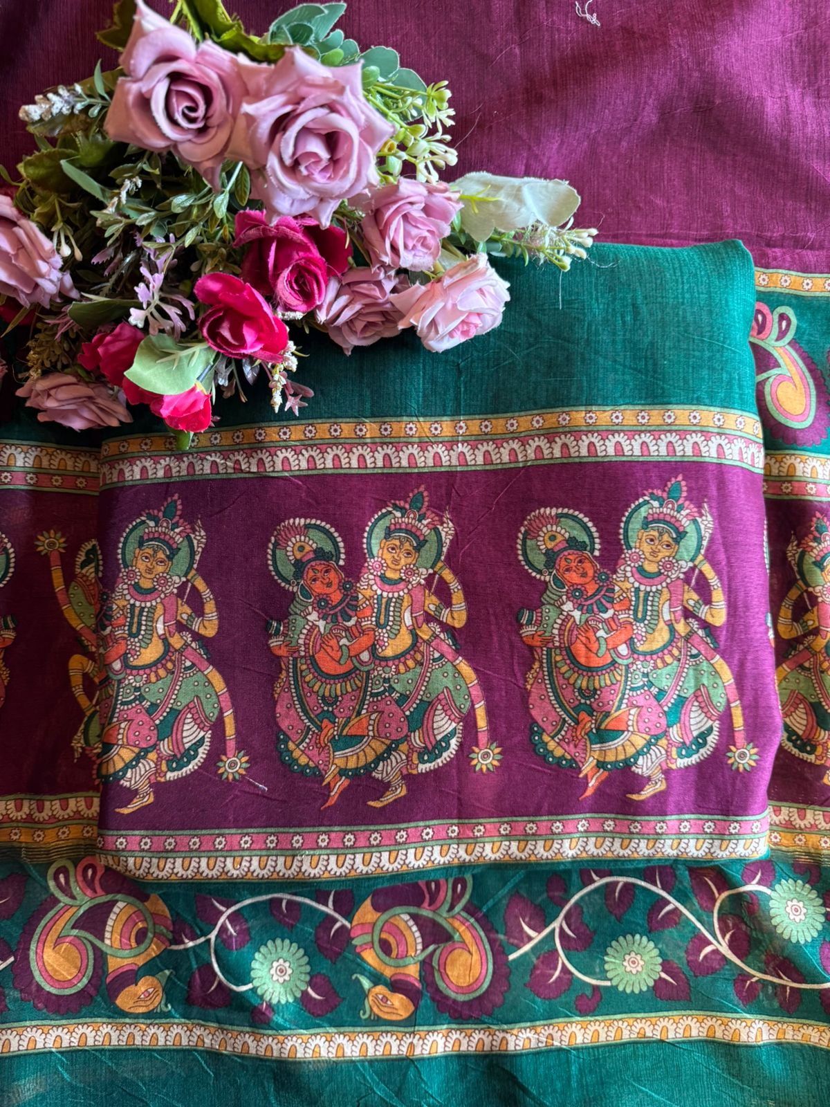 Maheshwari Silk Designer suit