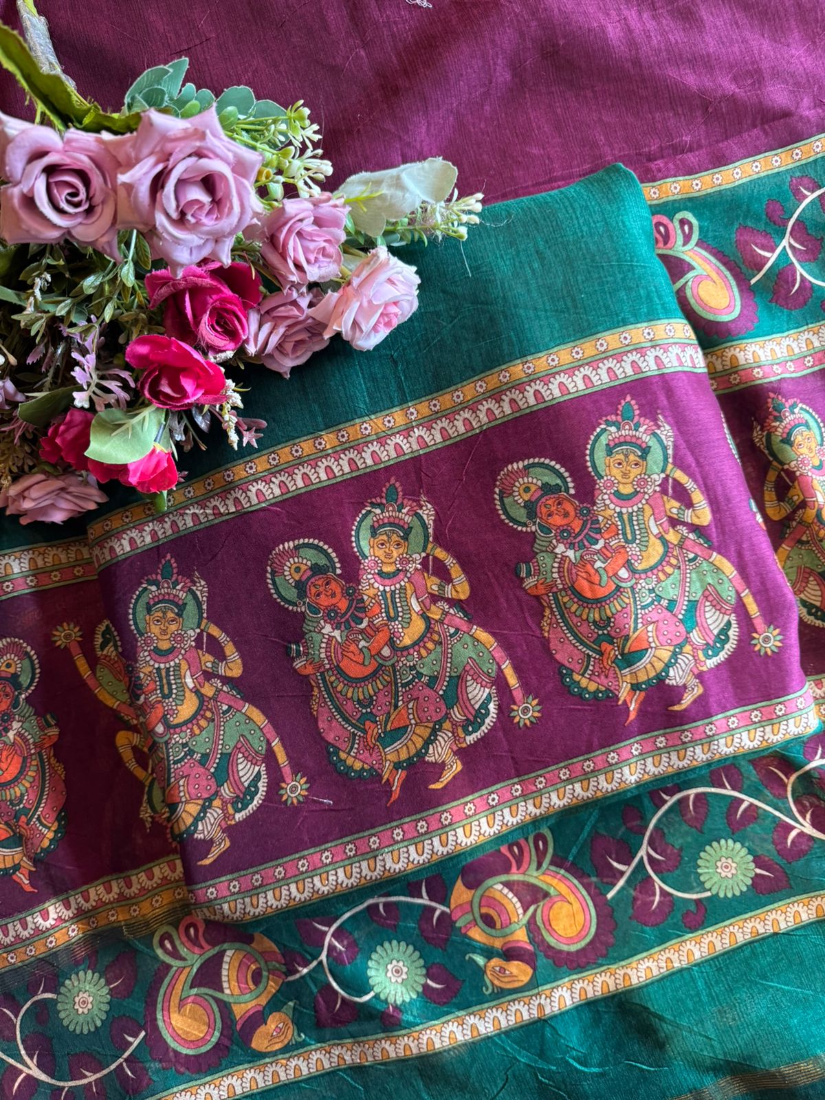 Maheshwari Silk Designer suit