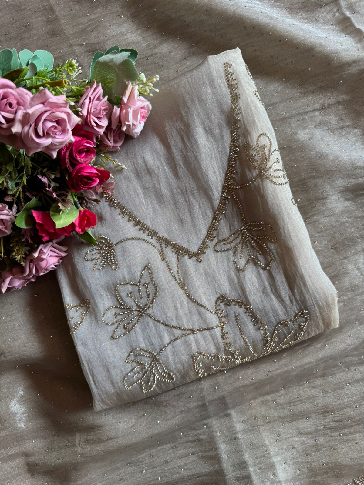 Beautiful unstitched tissue suit