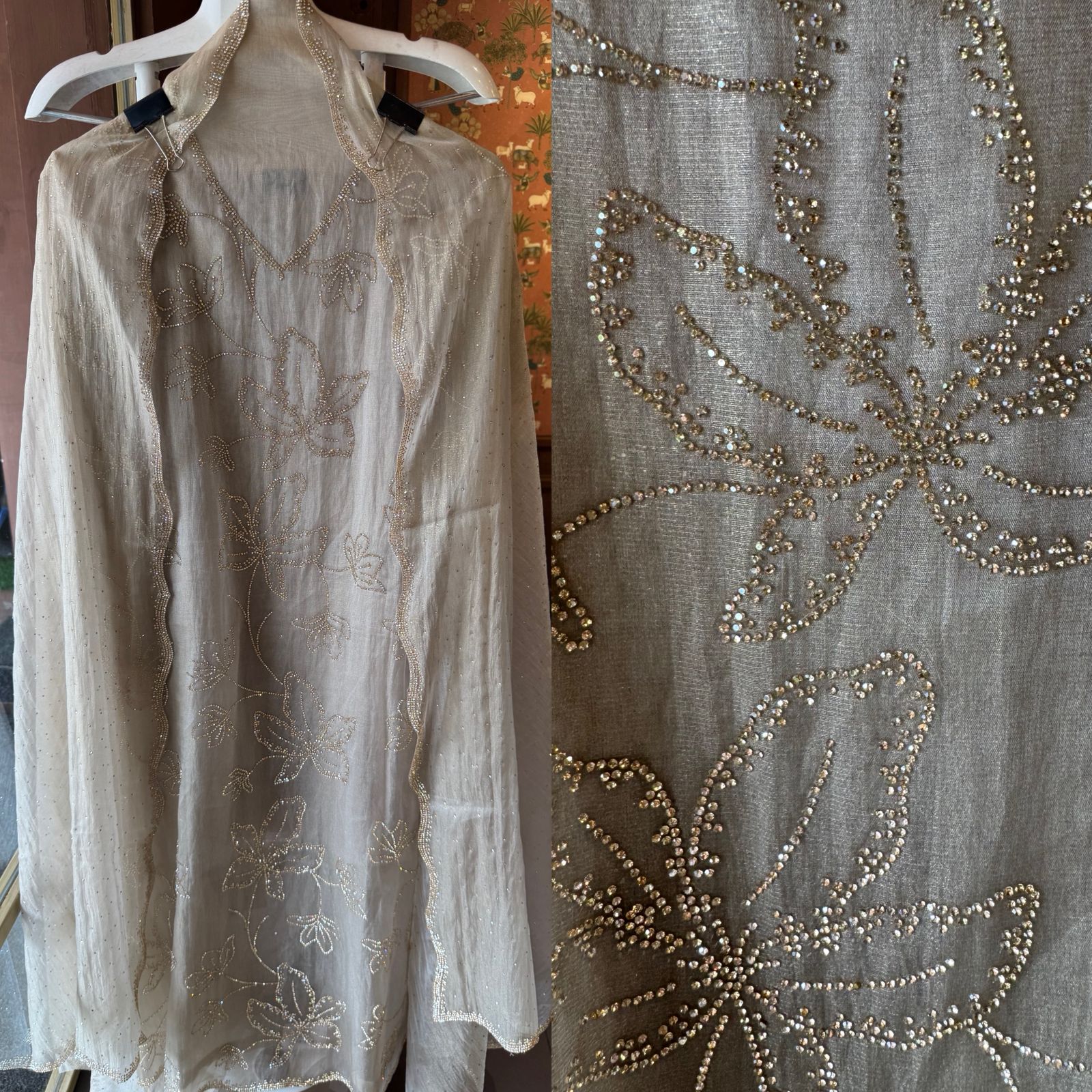 Beautiful unstitched tissue suit