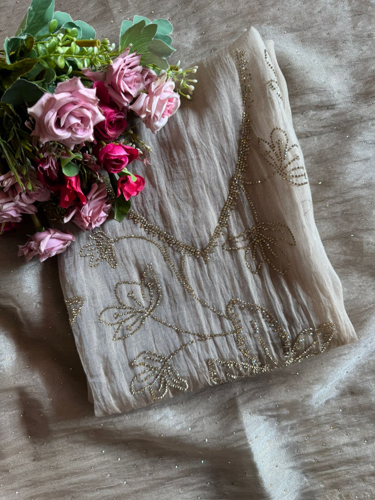 Beautiful unstitched tissue suit