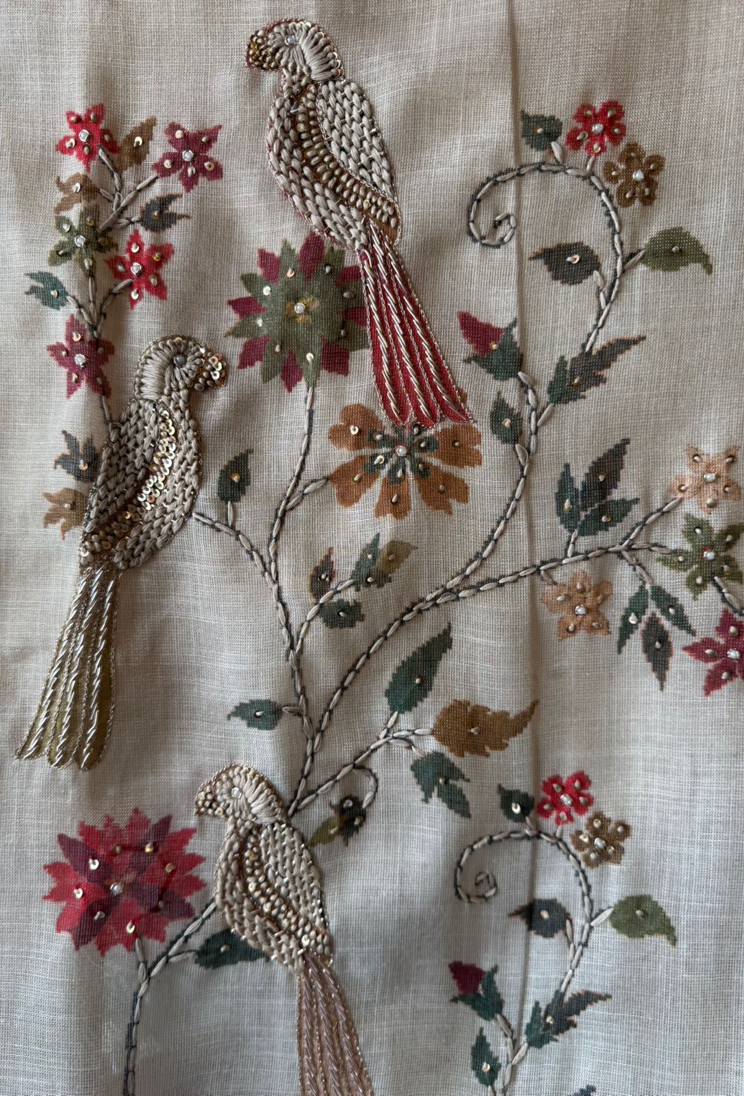 cream-beige ethnic kurta