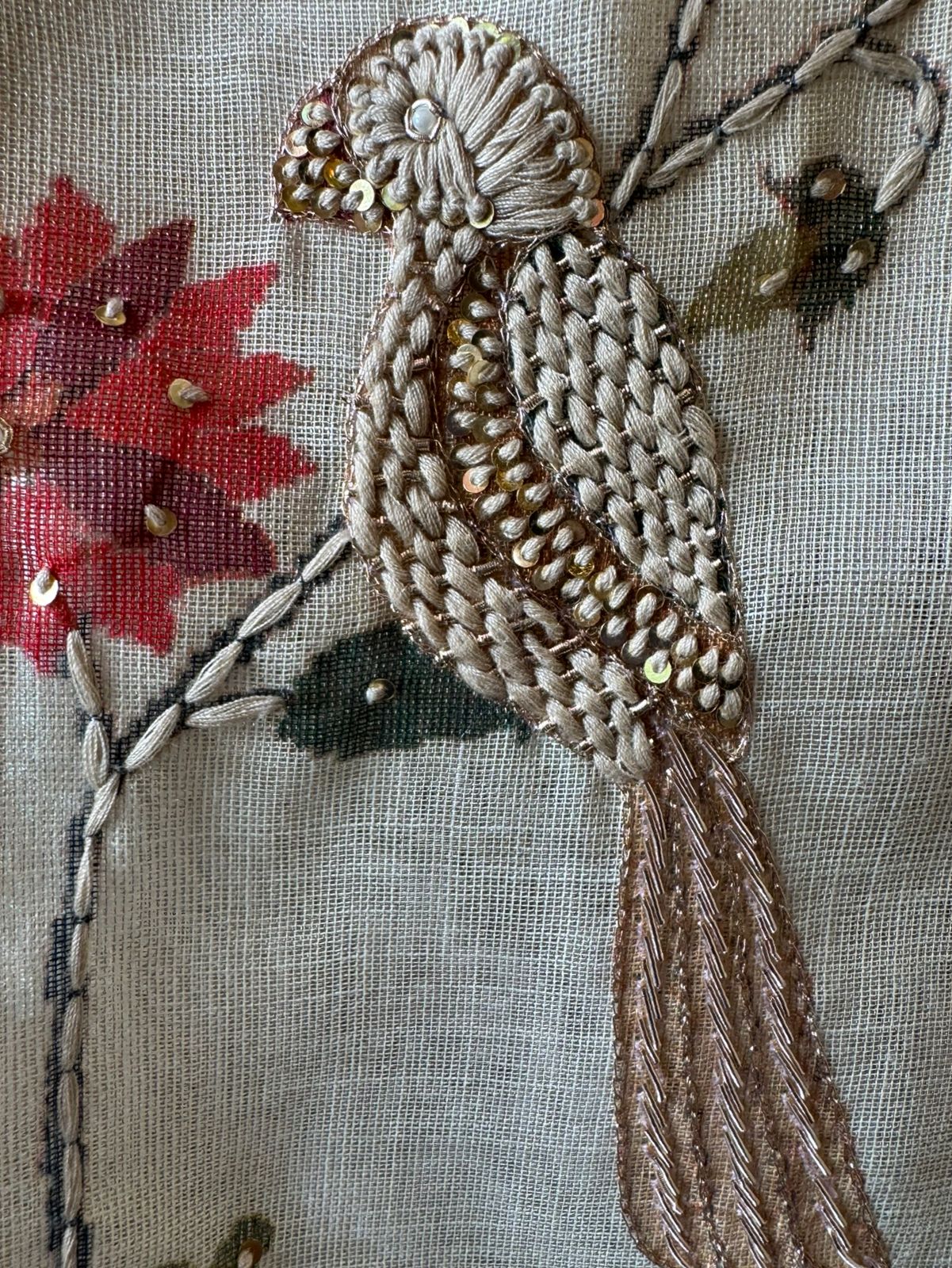 cream-beige ethnic kurta