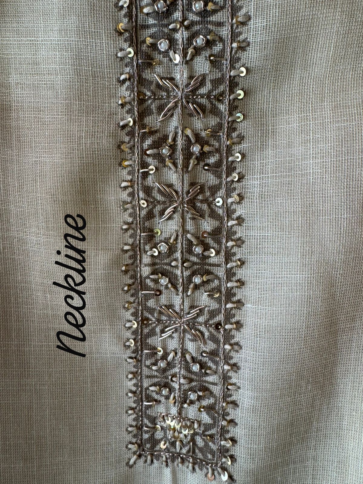 cream-beige ethnic kurta