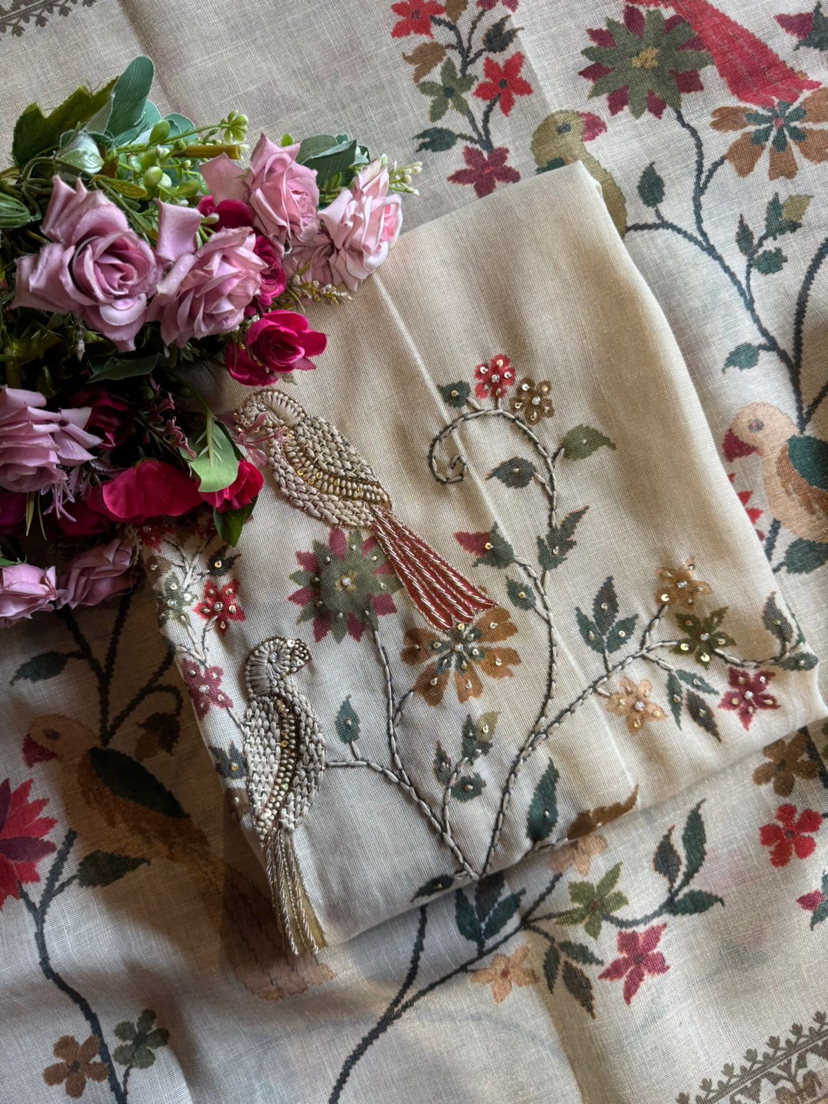 cream-beige ethnic kurta