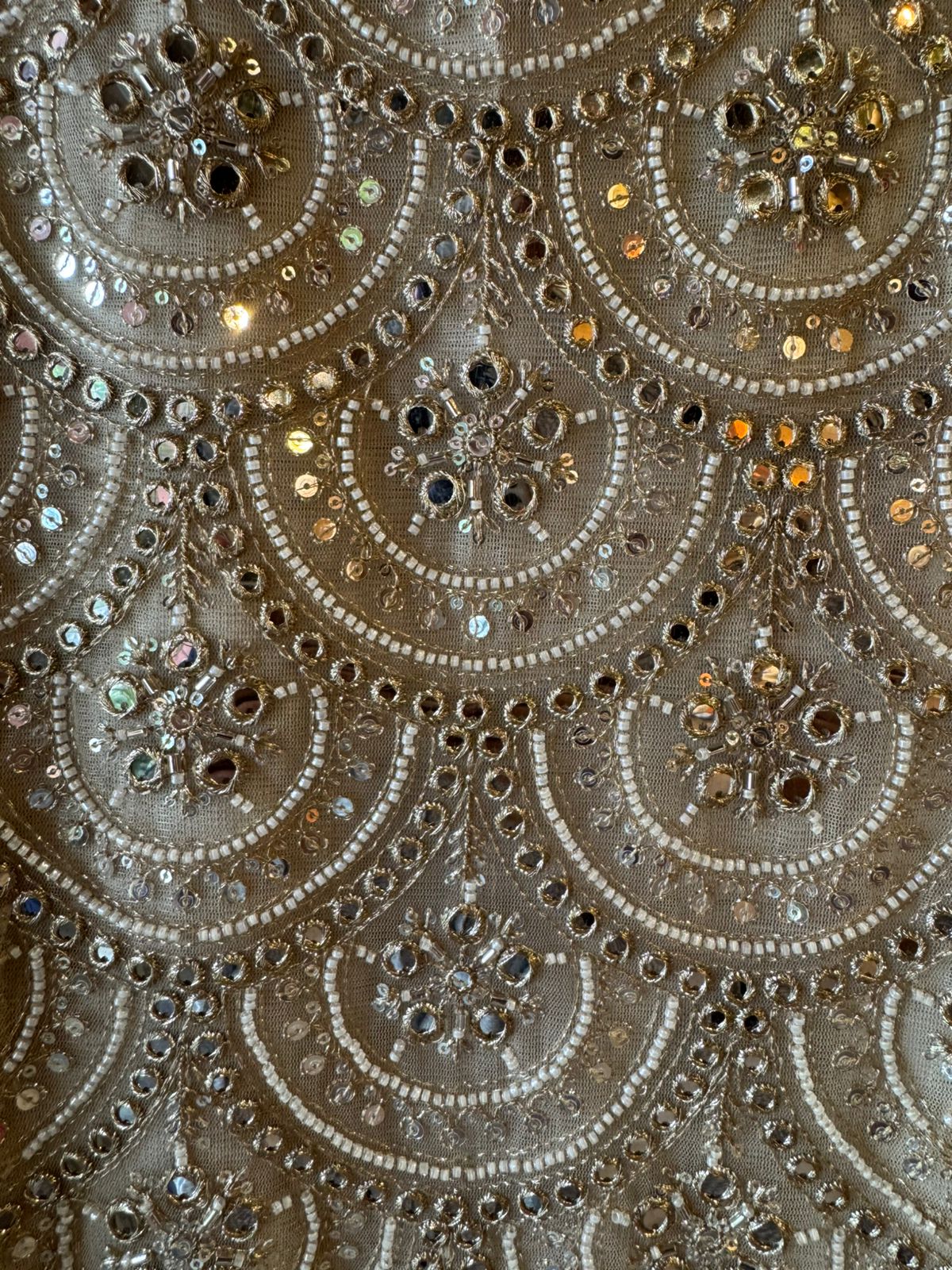 Heavily embellished fabric Suit