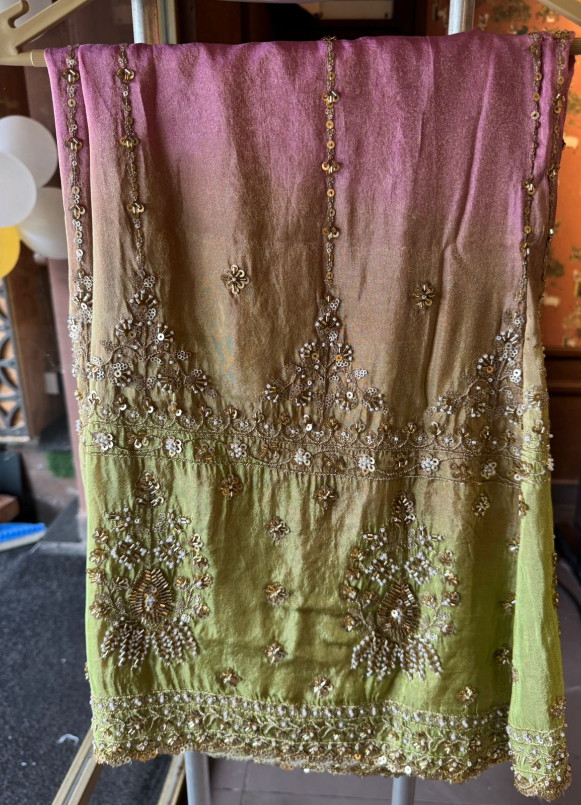 Shimmer sharara set festive ethnic outfit