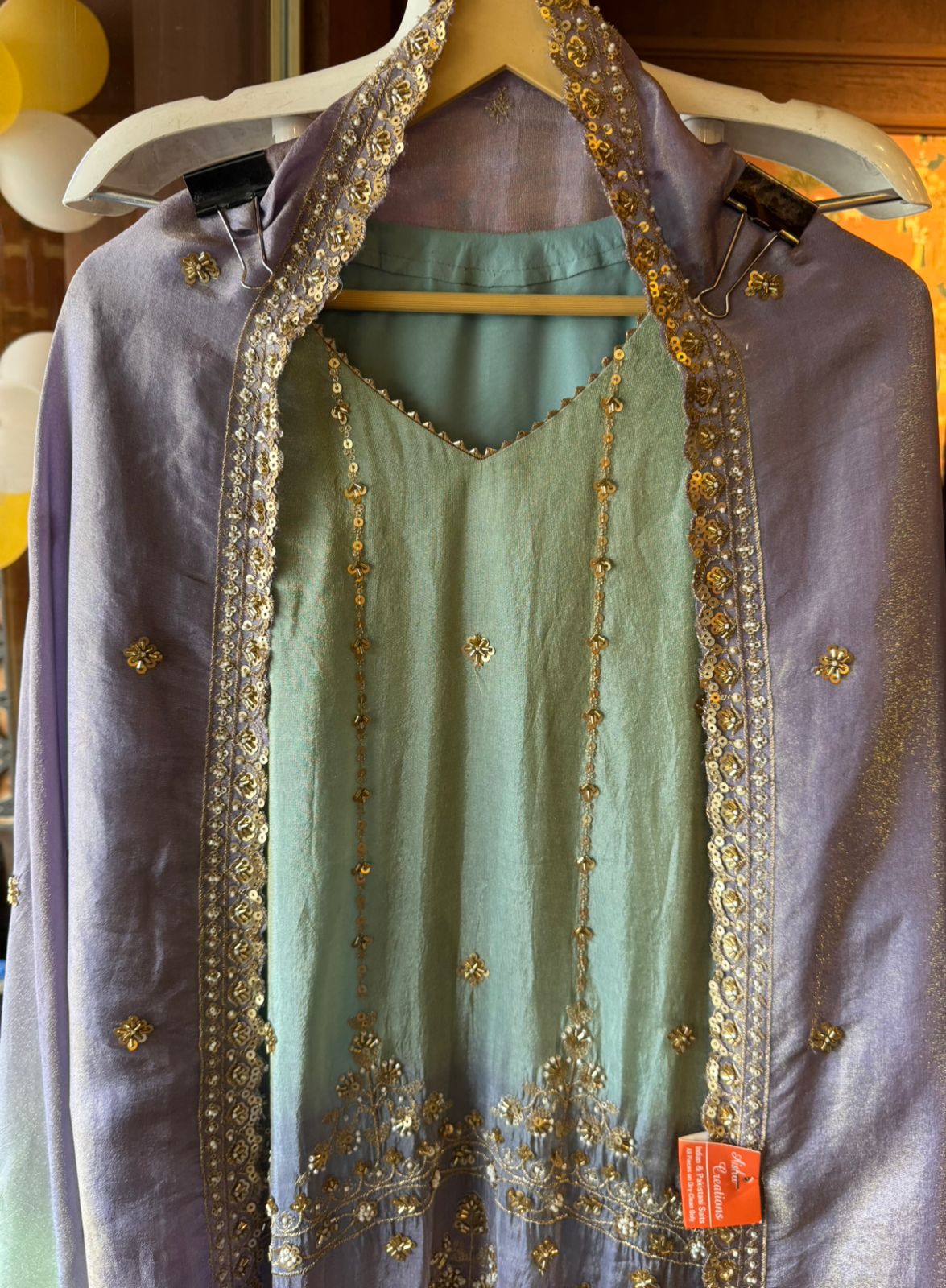 Shimmer sharara set festive ethnic outfit