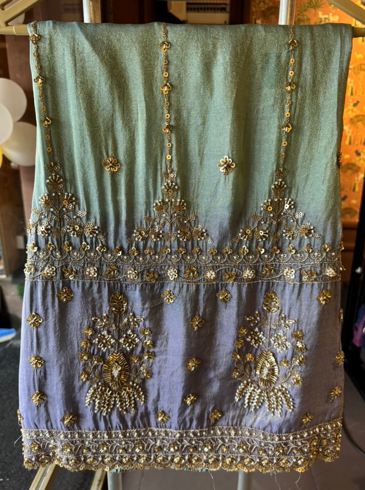 Shimmer sharara set festive ethnic outfit