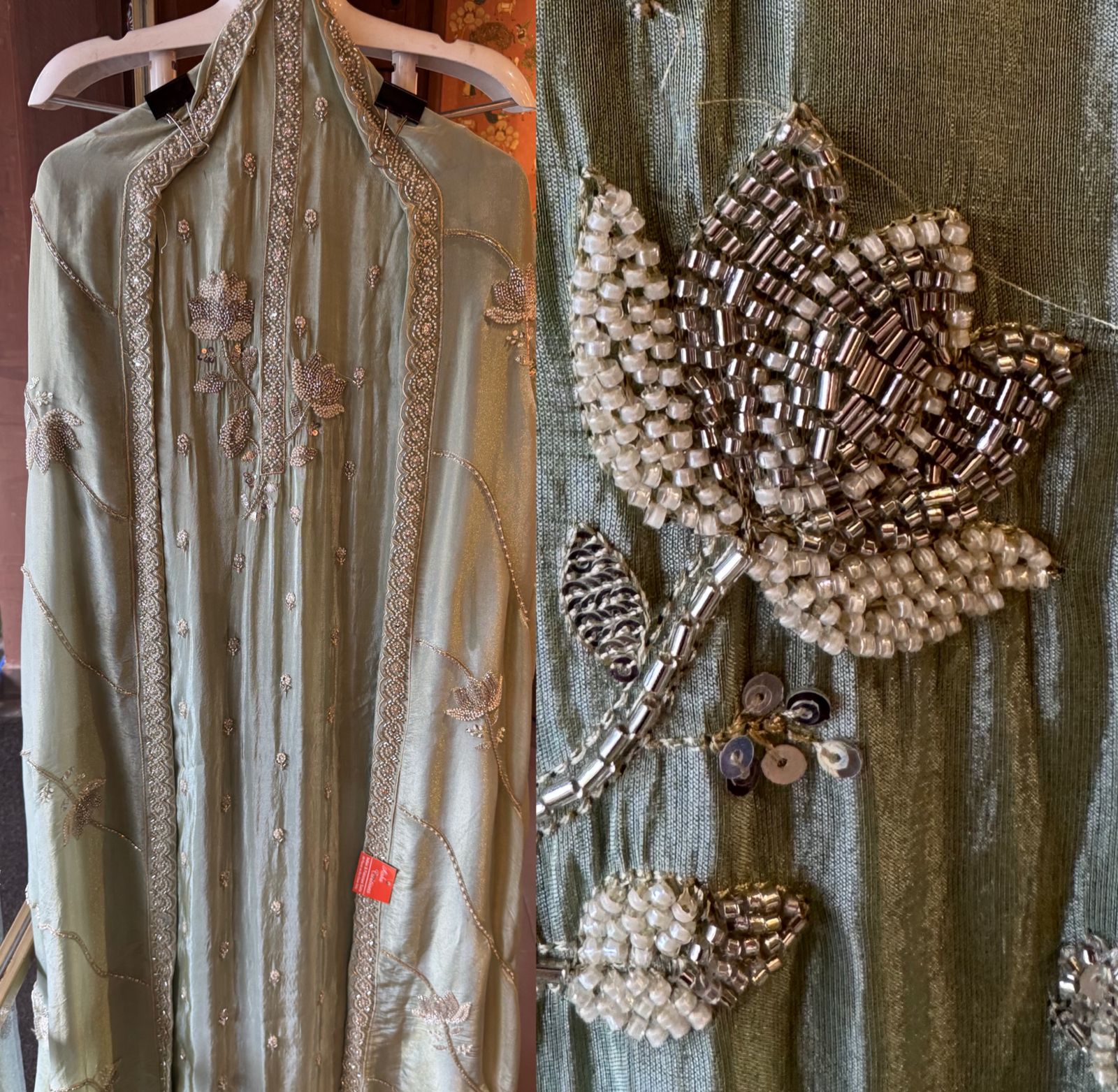 Pure shimmer tissue shirt