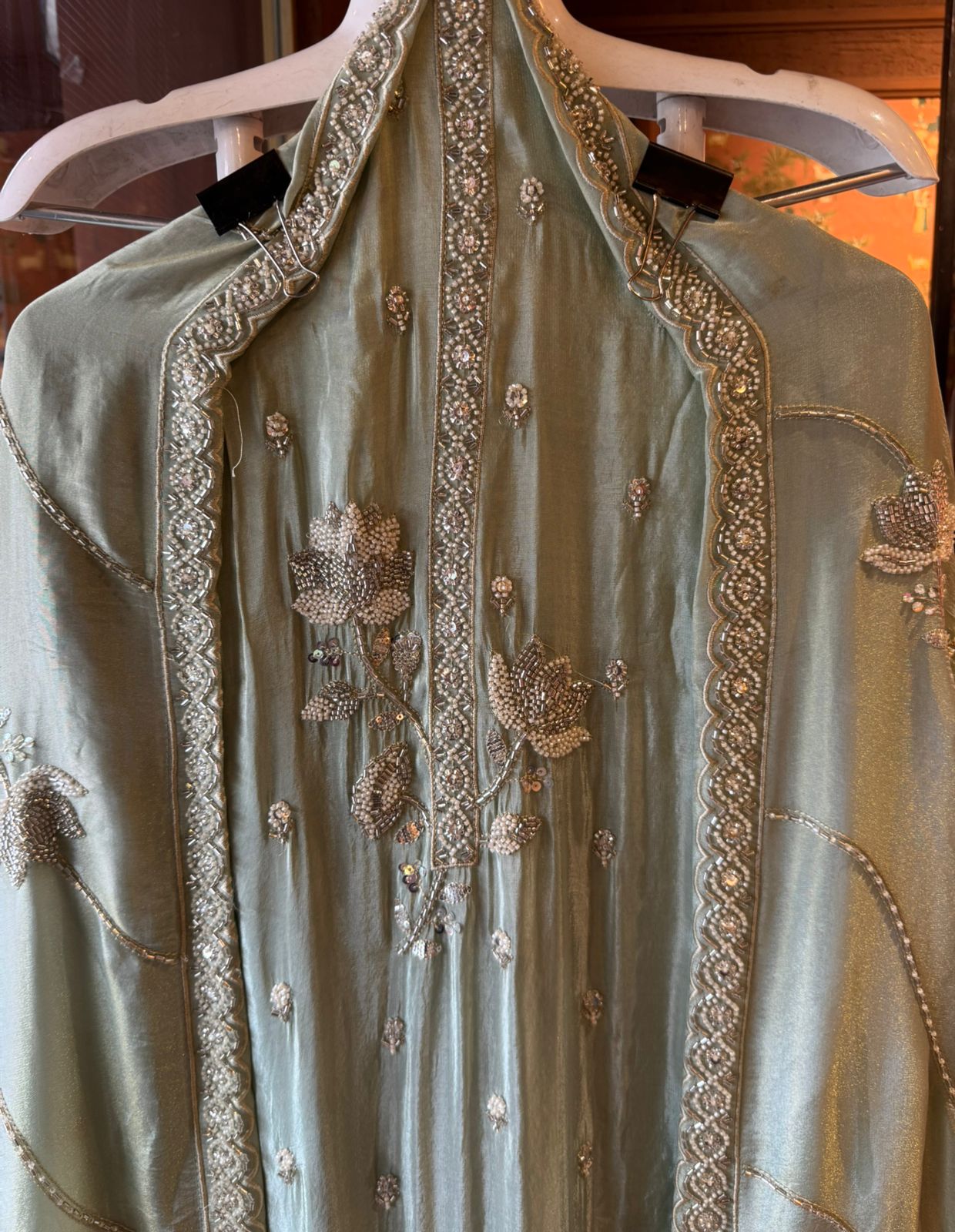 Pure shimmer tissue shirt