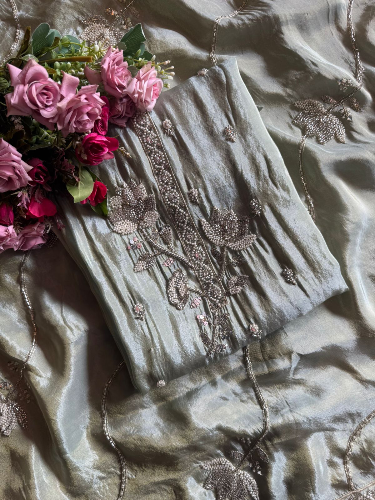 Pure shimmer tissue shirt