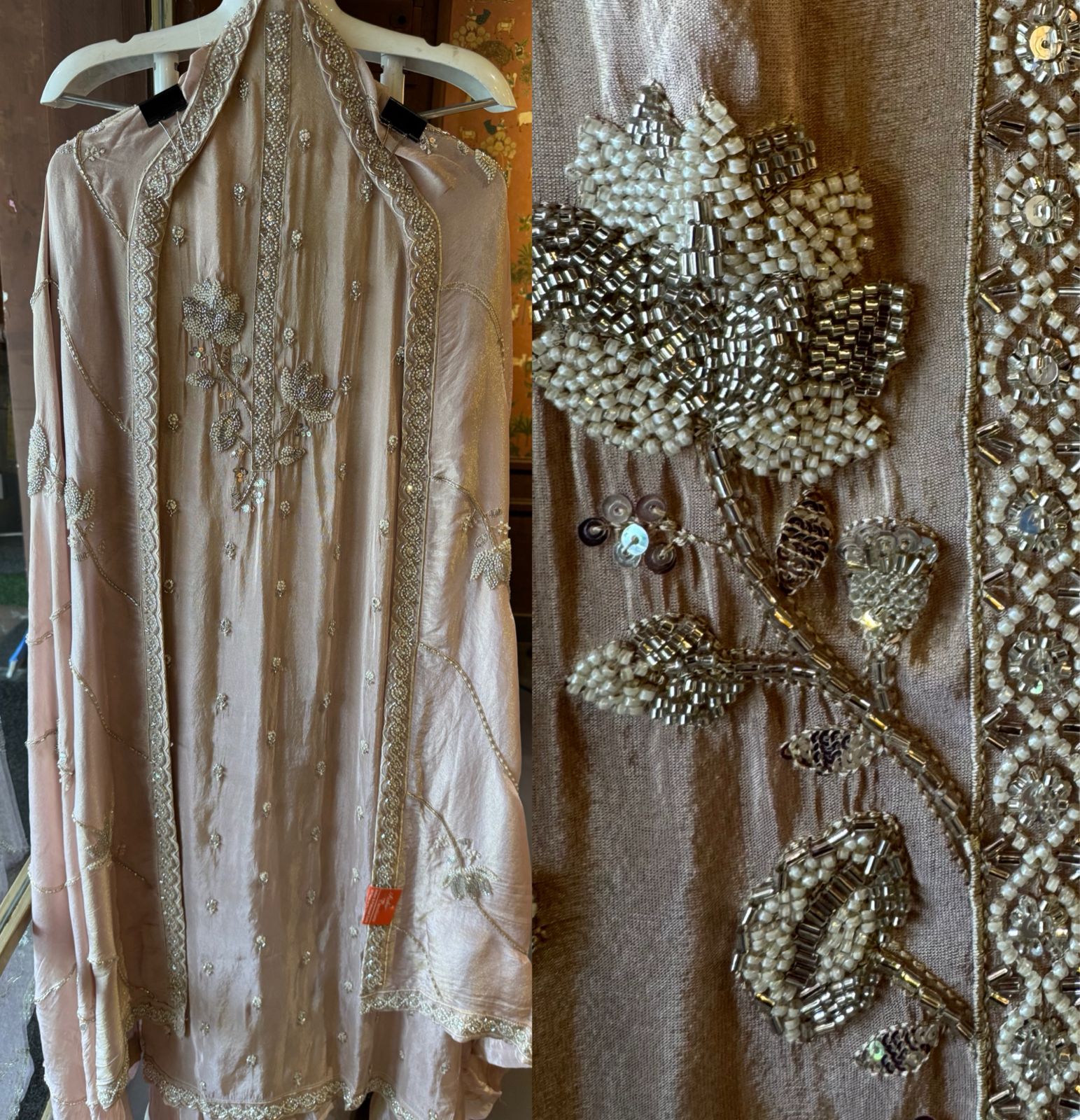 Pure shimmer tissue shirt