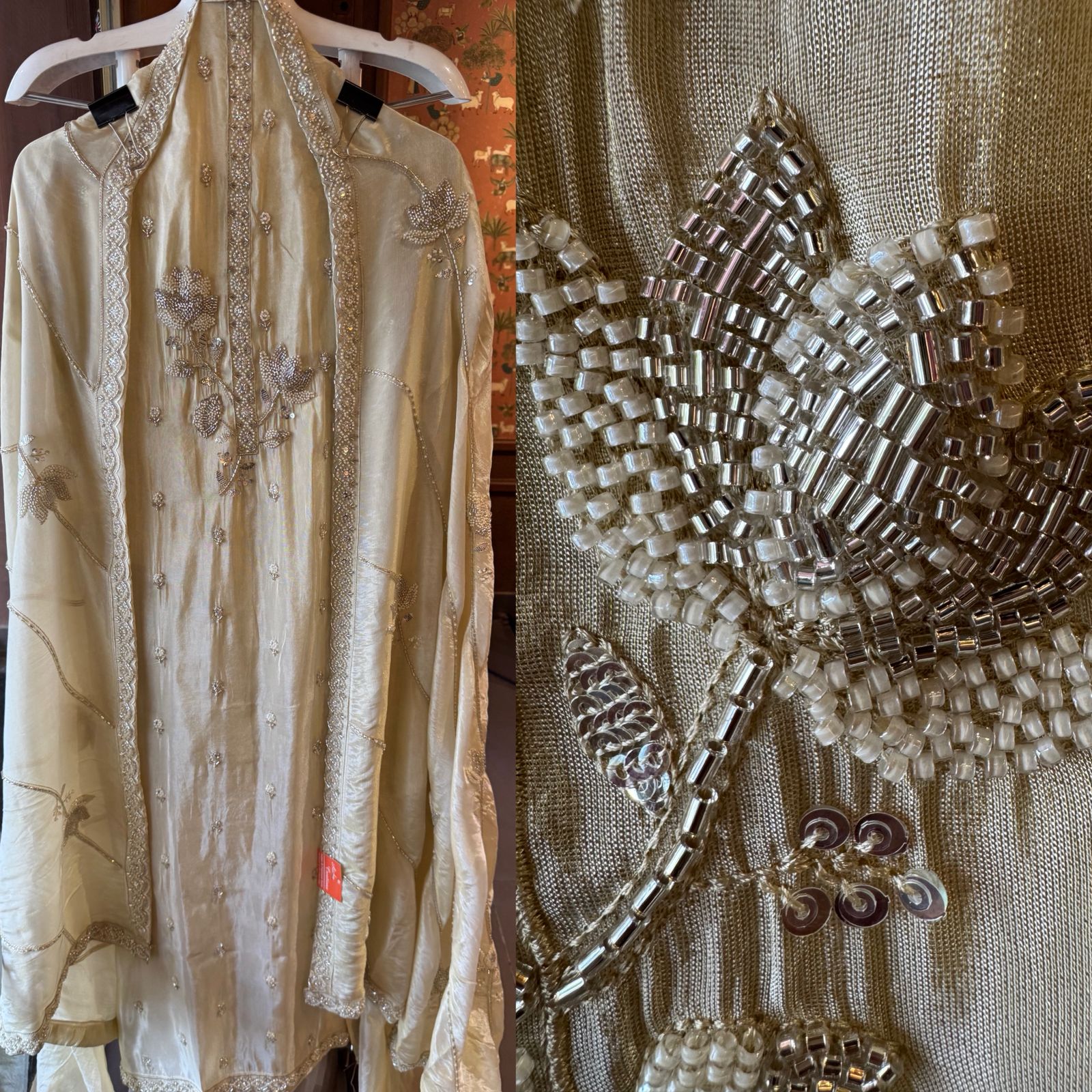 Pure shimmer tissue shirt