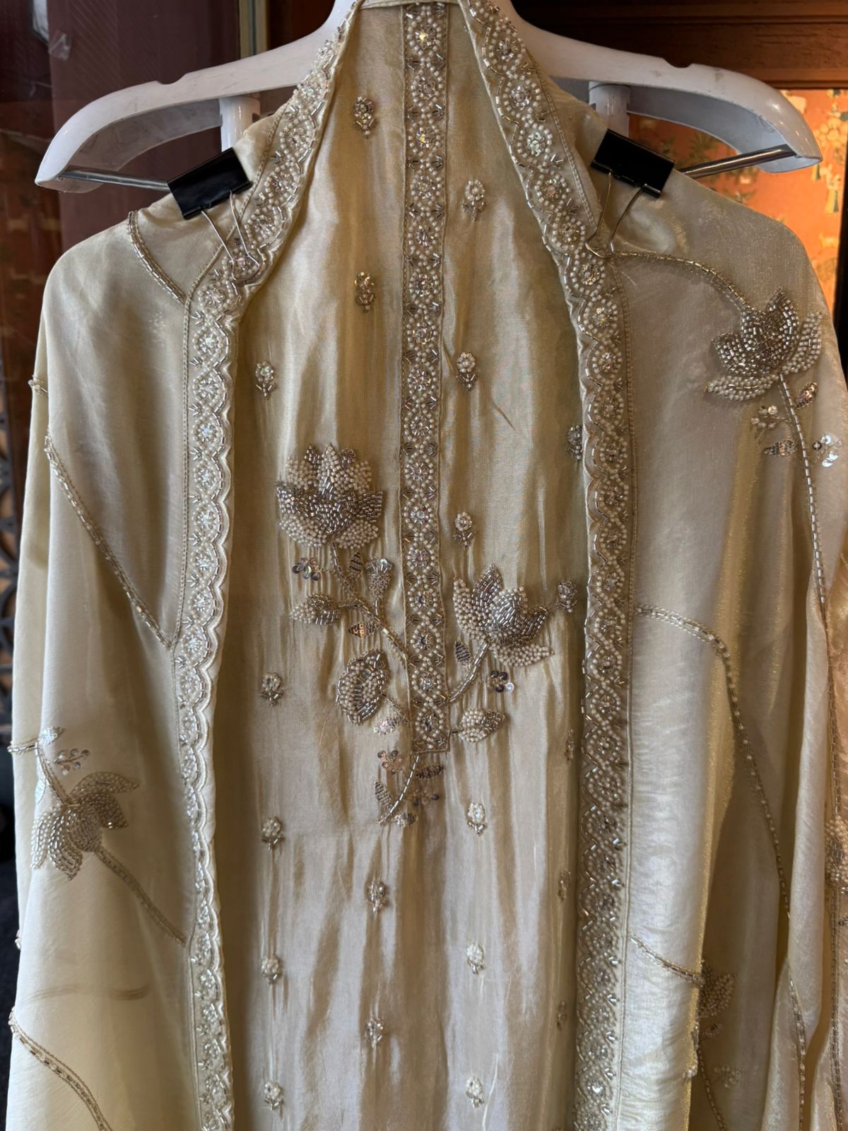 Pure shimmer tissue shirt